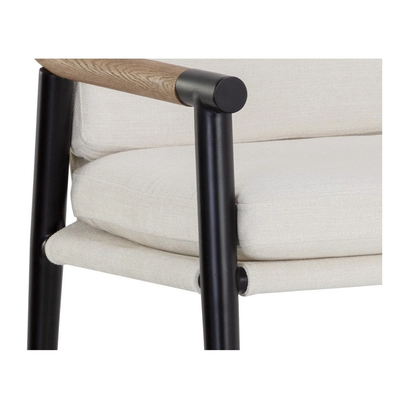 Sunpan Meadow Counter Stool - Heather Ivory Tweed Clearance - Image 5