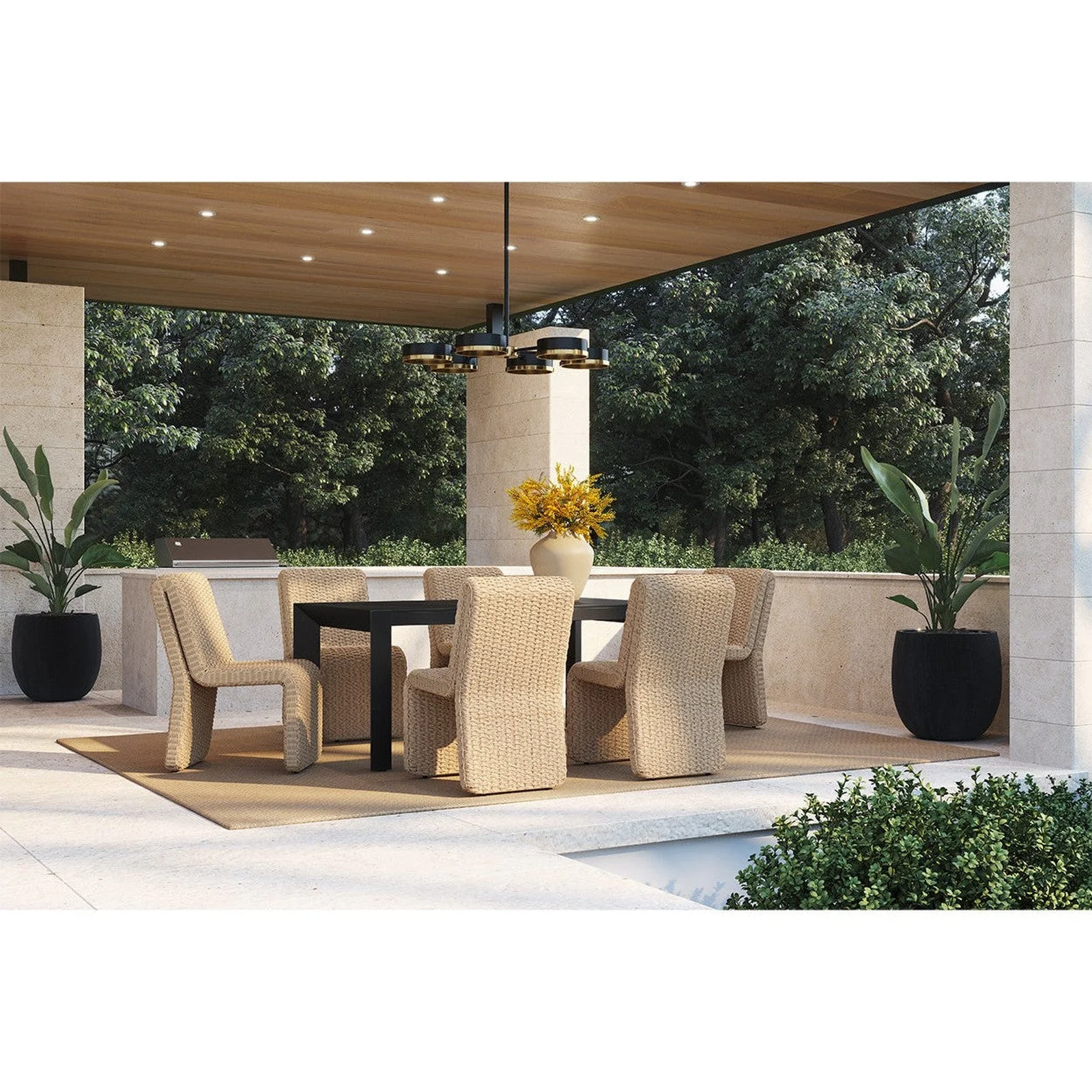 Sunpan Merano Dining Table - 70 Inch - Image 2
