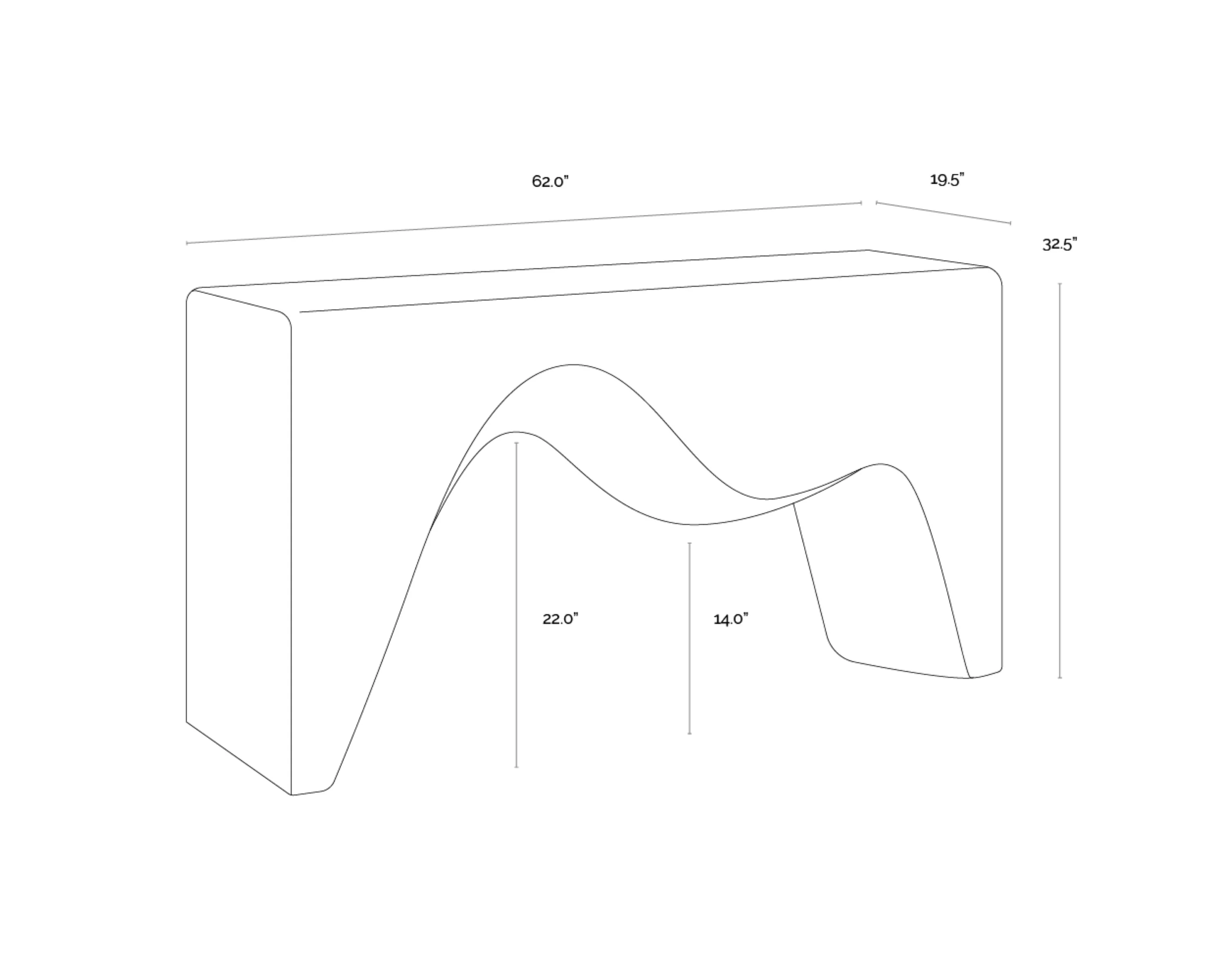 Sunpan Montanus Console Table - Image 6