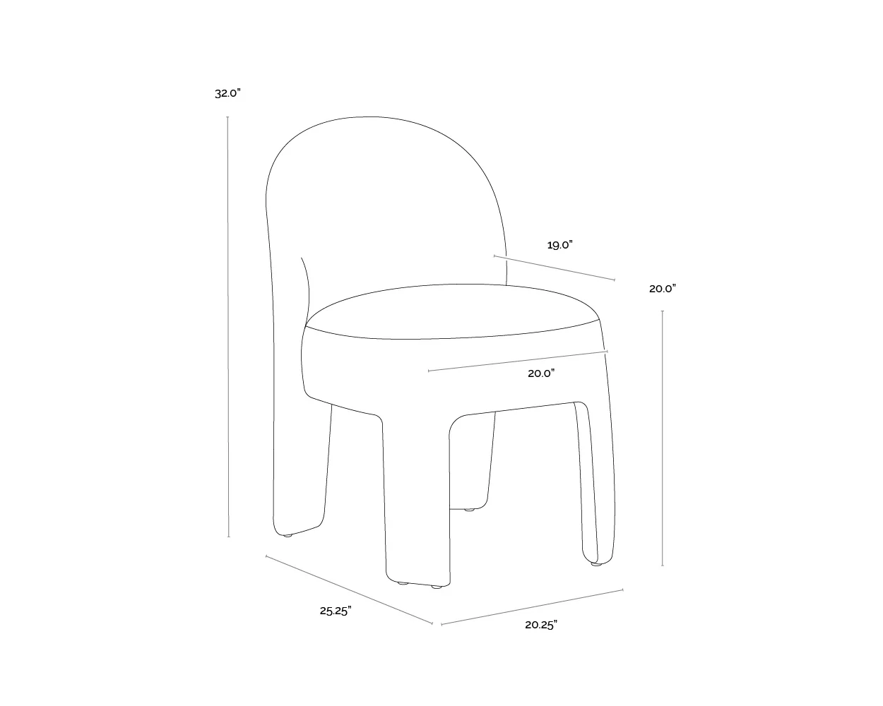 Sunpan Myrtle Dining Chair - Image 11