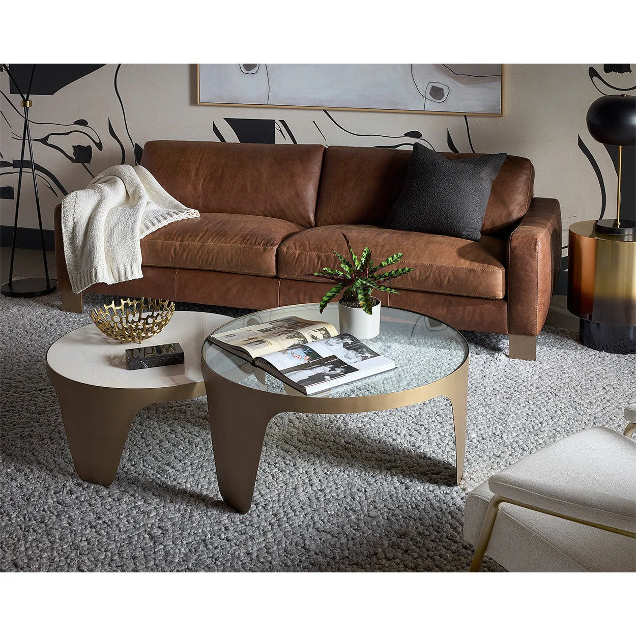 Sunpan Mysaria Nesting Coffee Tables - Set of 2 - Image 2