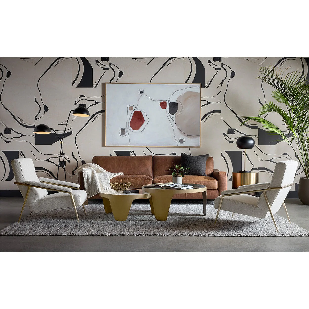 Sunpan Mysaria Nesting Coffee Tables - Set of 2 - Image 4