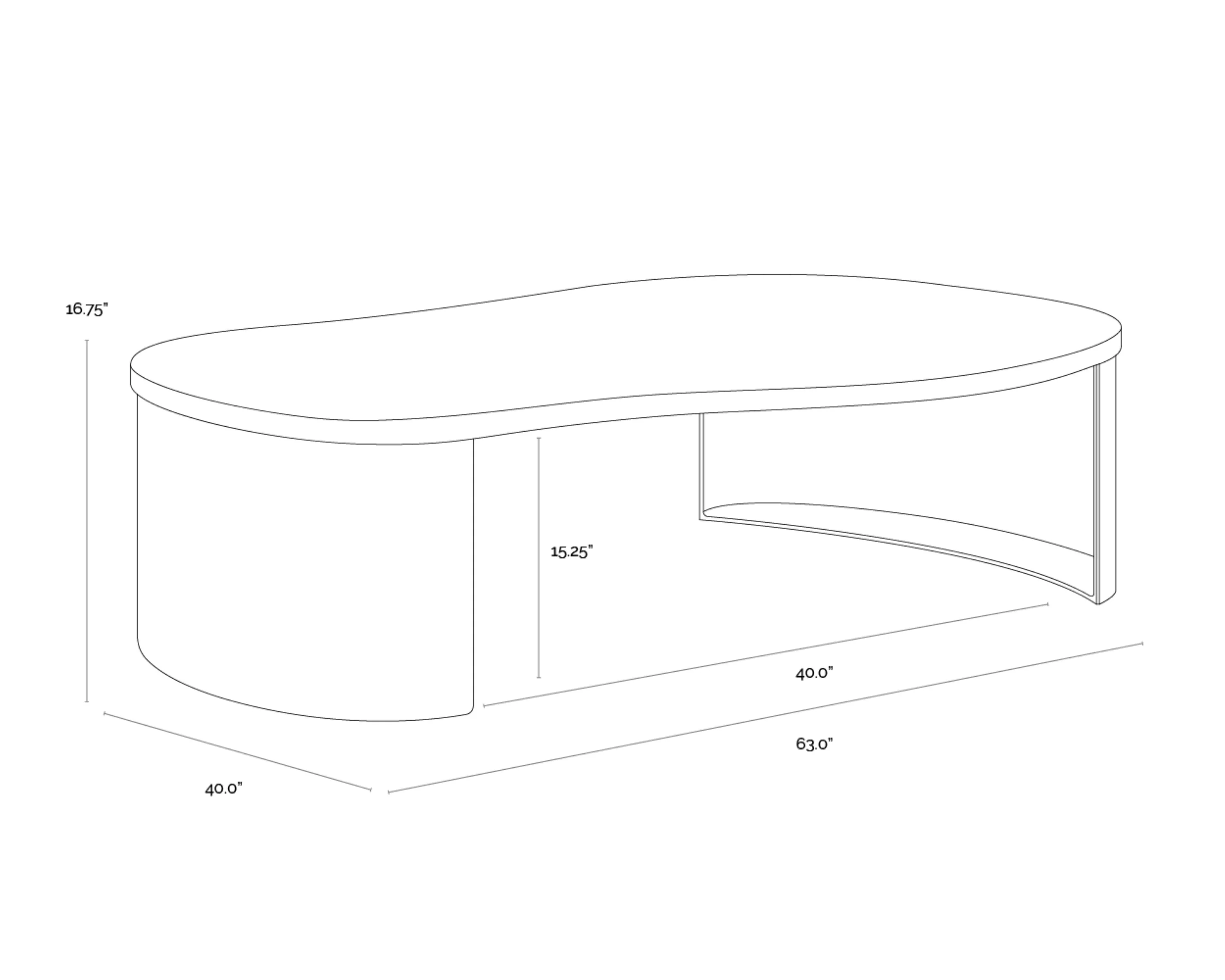 Sunpan Nafisa Coffee Table - Image 6