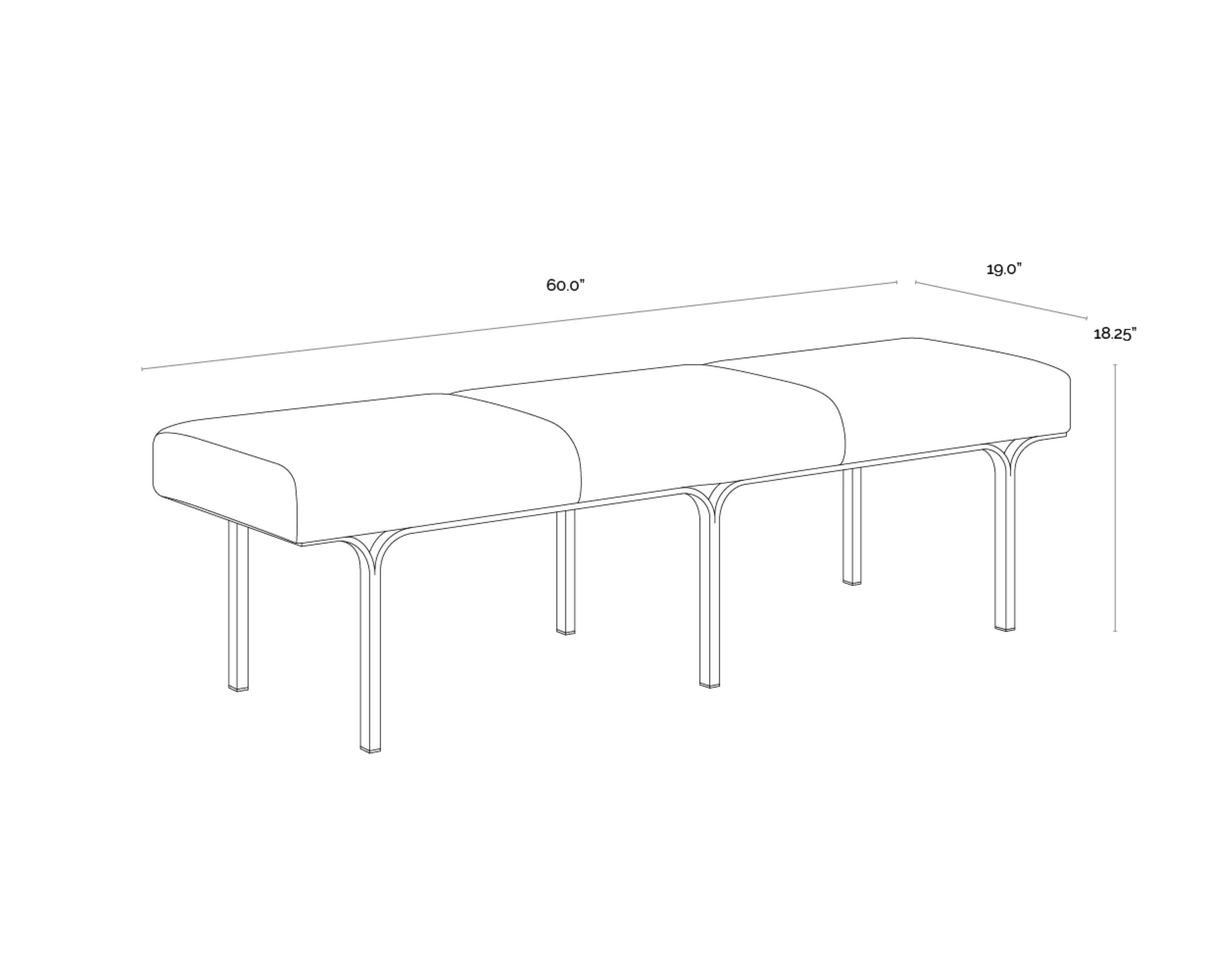 Sunpan Nuvella Bench - Image 9