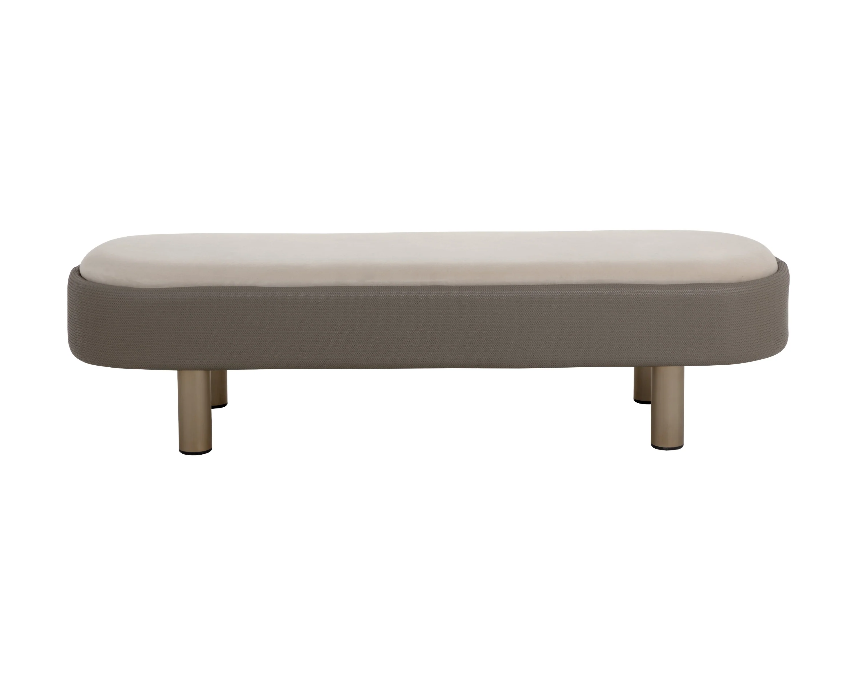 Sunpan Odella Bench - Meg Taupe / Porcini Taupe - Image 2