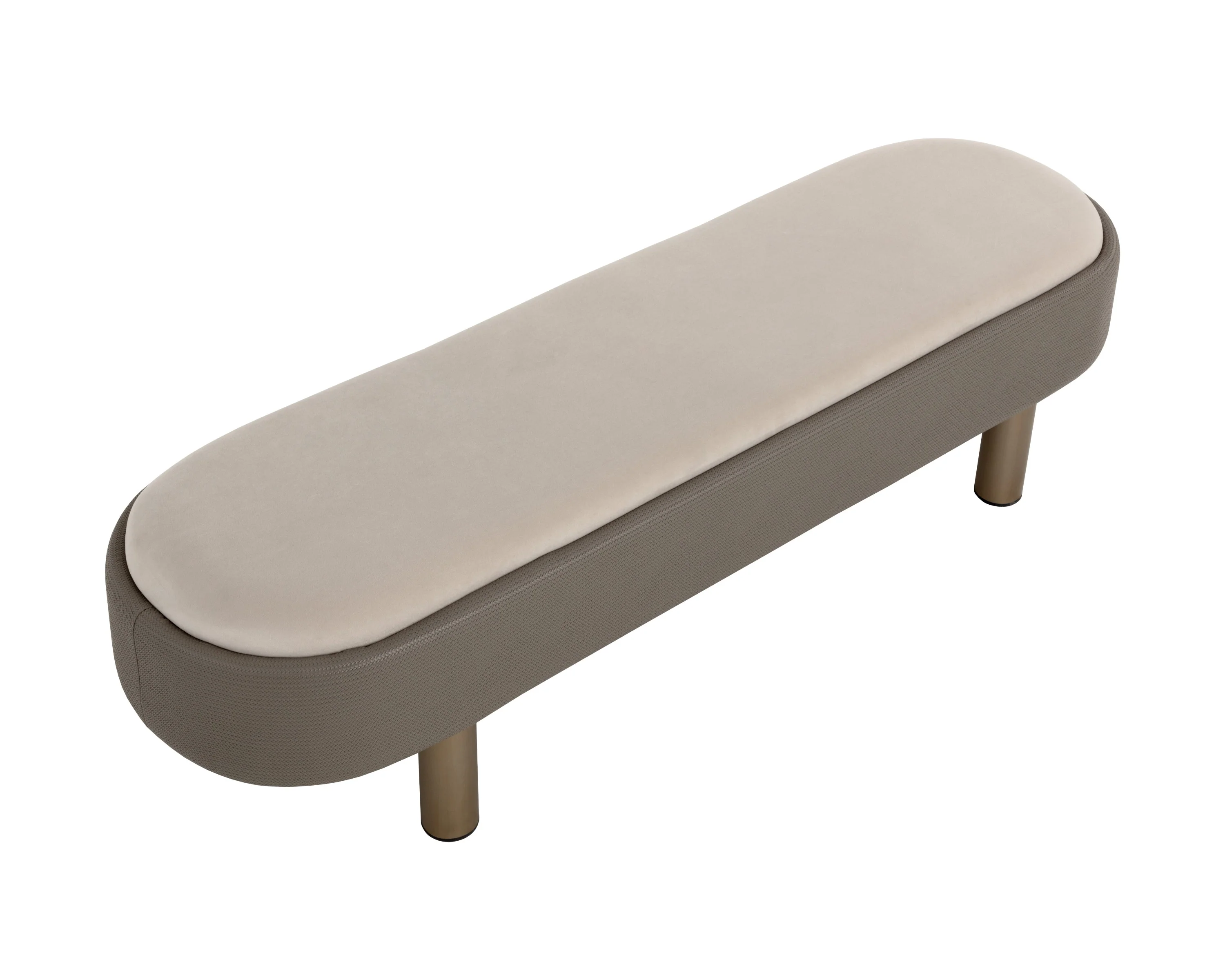 Sunpan Odella Bench - Meg Taupe / Porcini Taupe - Image 3