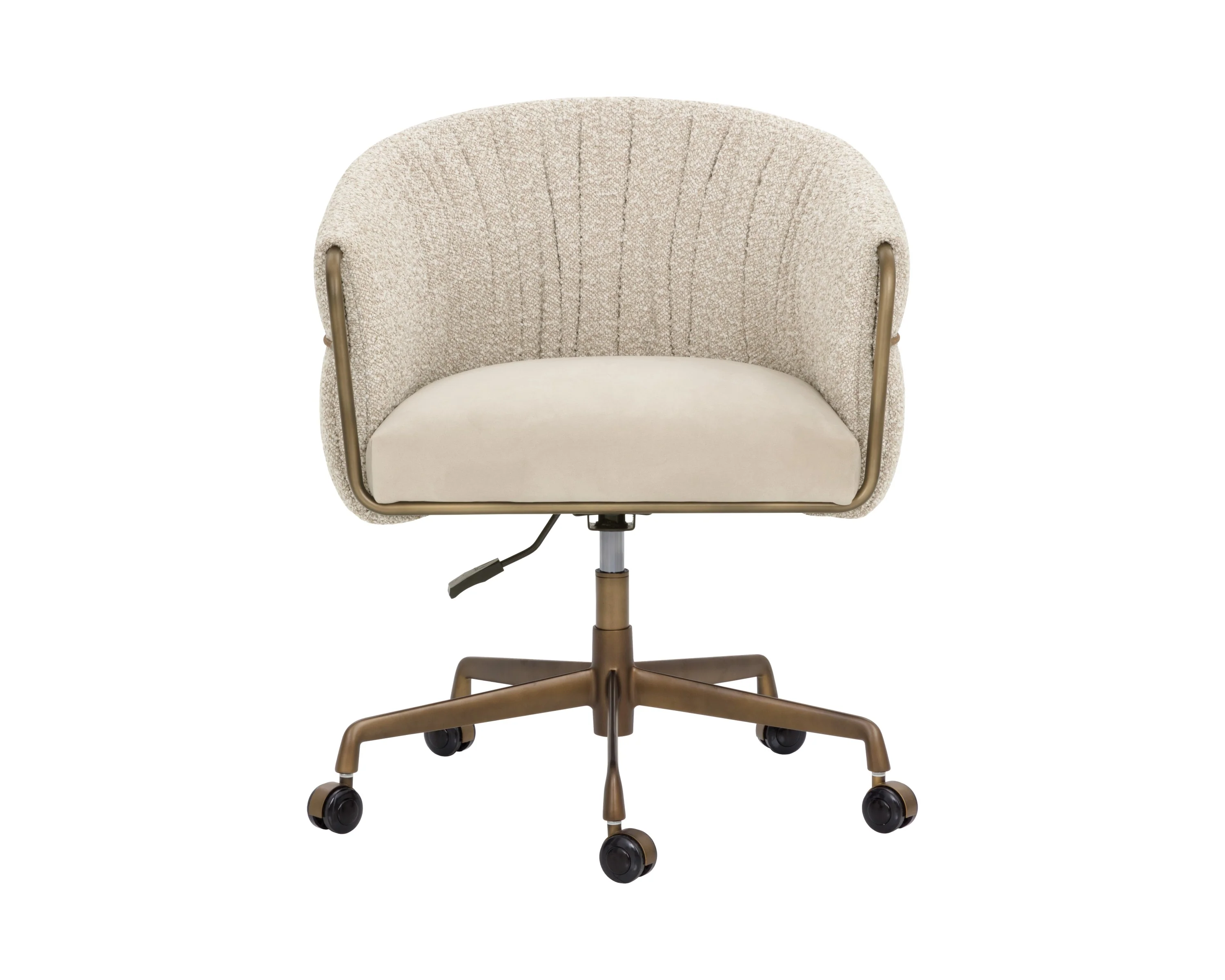 Sunpan Olma Office Chair - Meg Taupe / Santa Cruz Oatmeal - Image 2