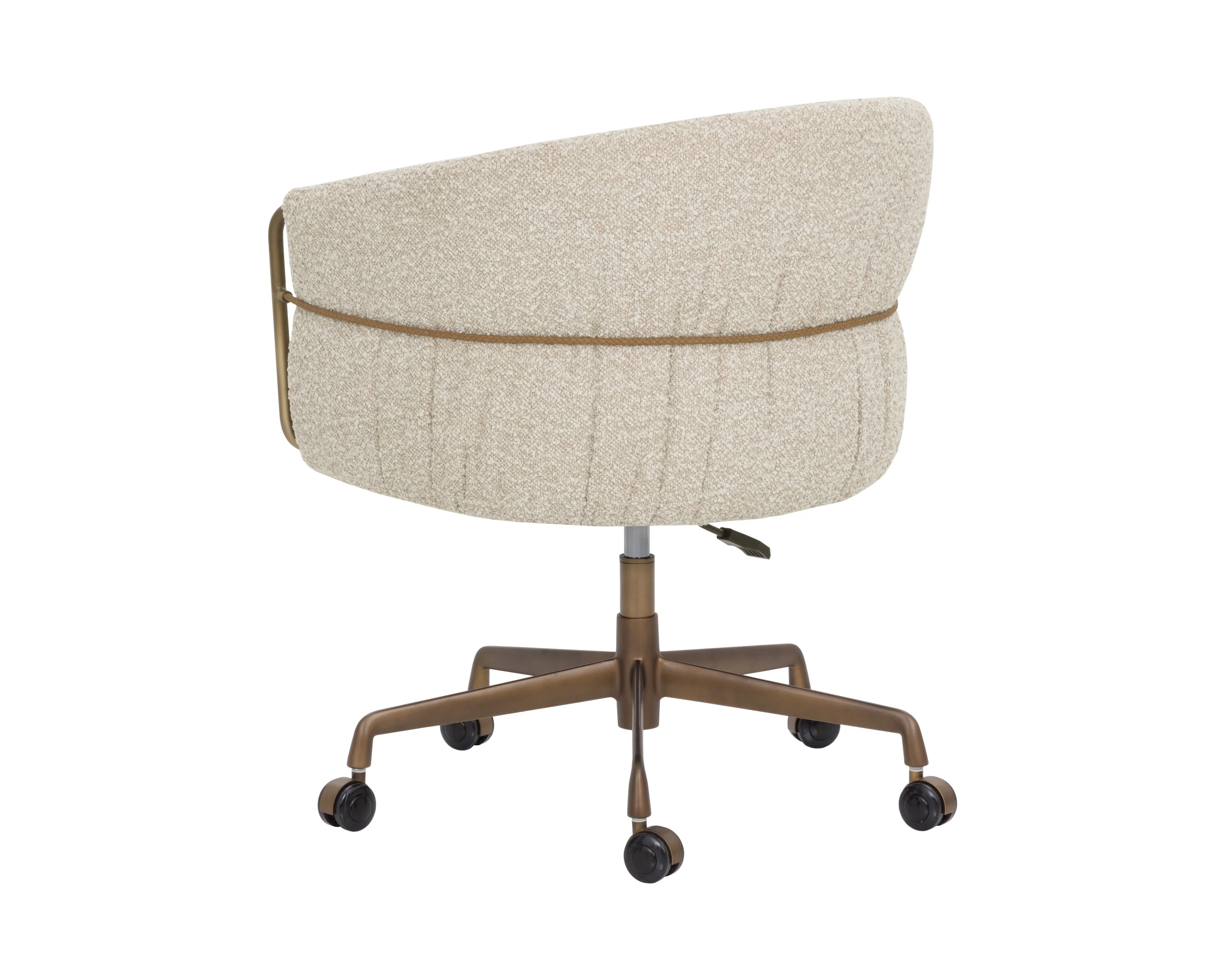 Sunpan Olma Office Chair - Meg Taupe / Santa Cruz Oatmeal - Image 4
