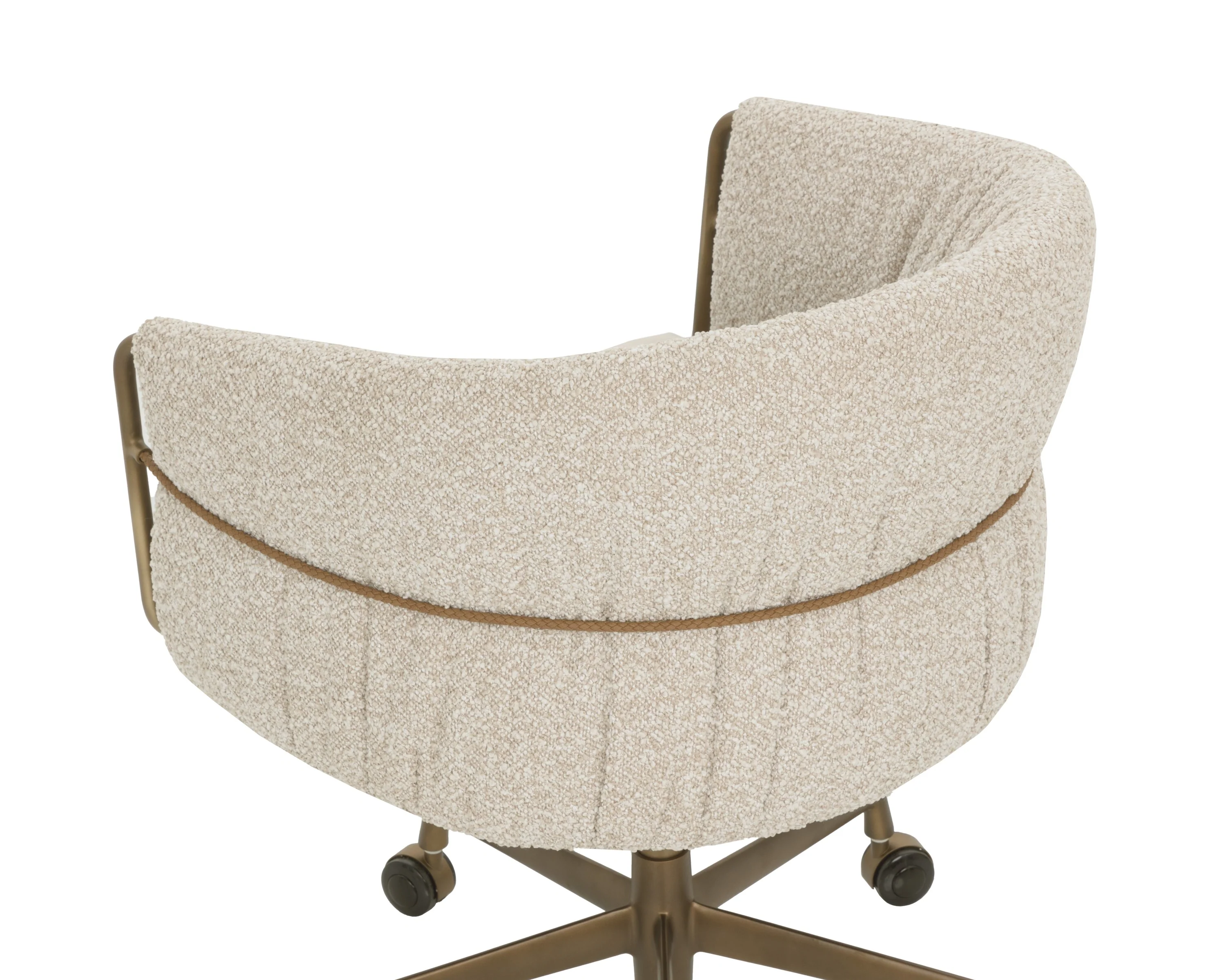 Sunpan Olma Office Chair - Meg Taupe / Santa Cruz Oatmeal - Image 5
