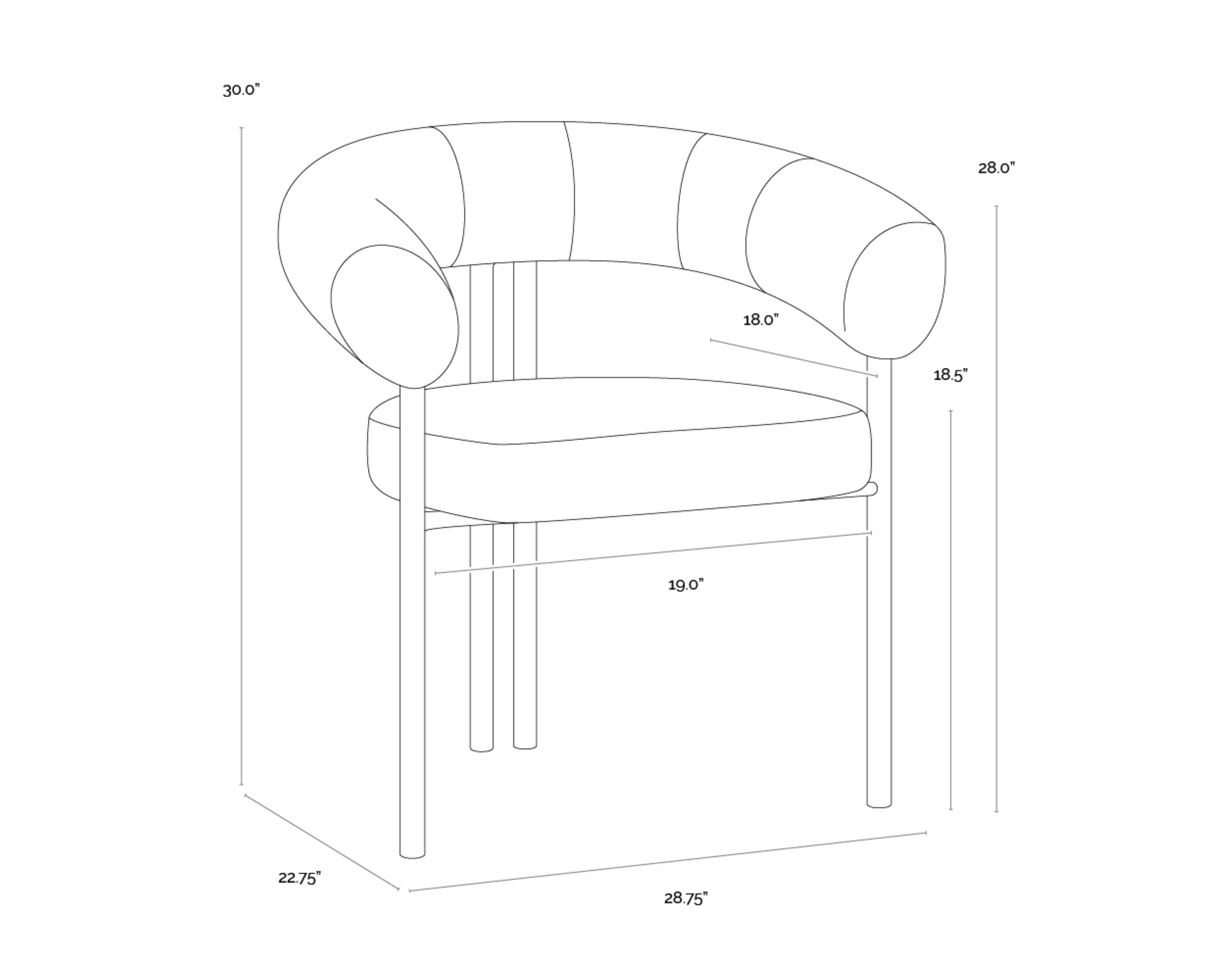 Sunpan Oniva Dining Armchair - Image 11