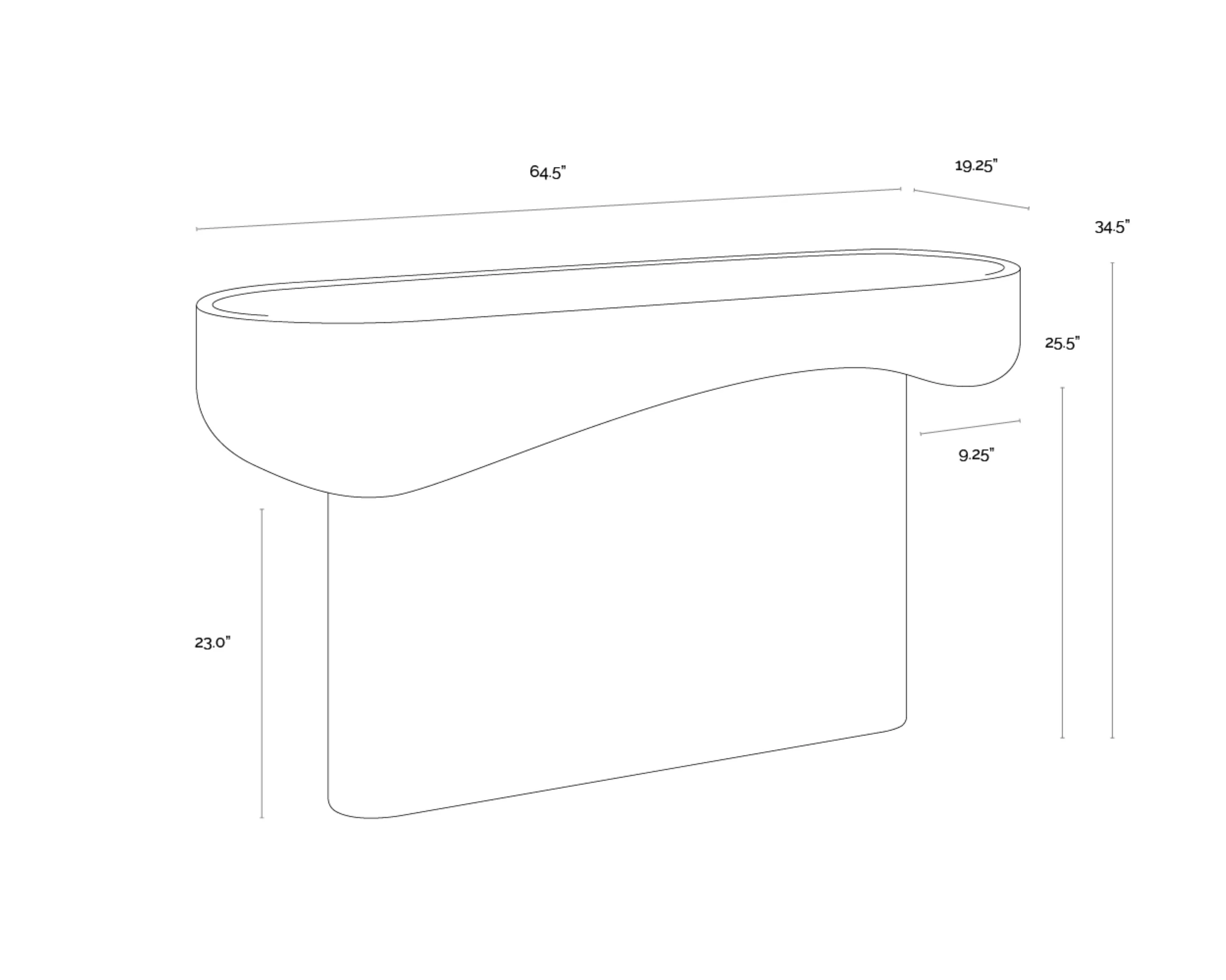 Sunpan Oreste Console Table - Image 8