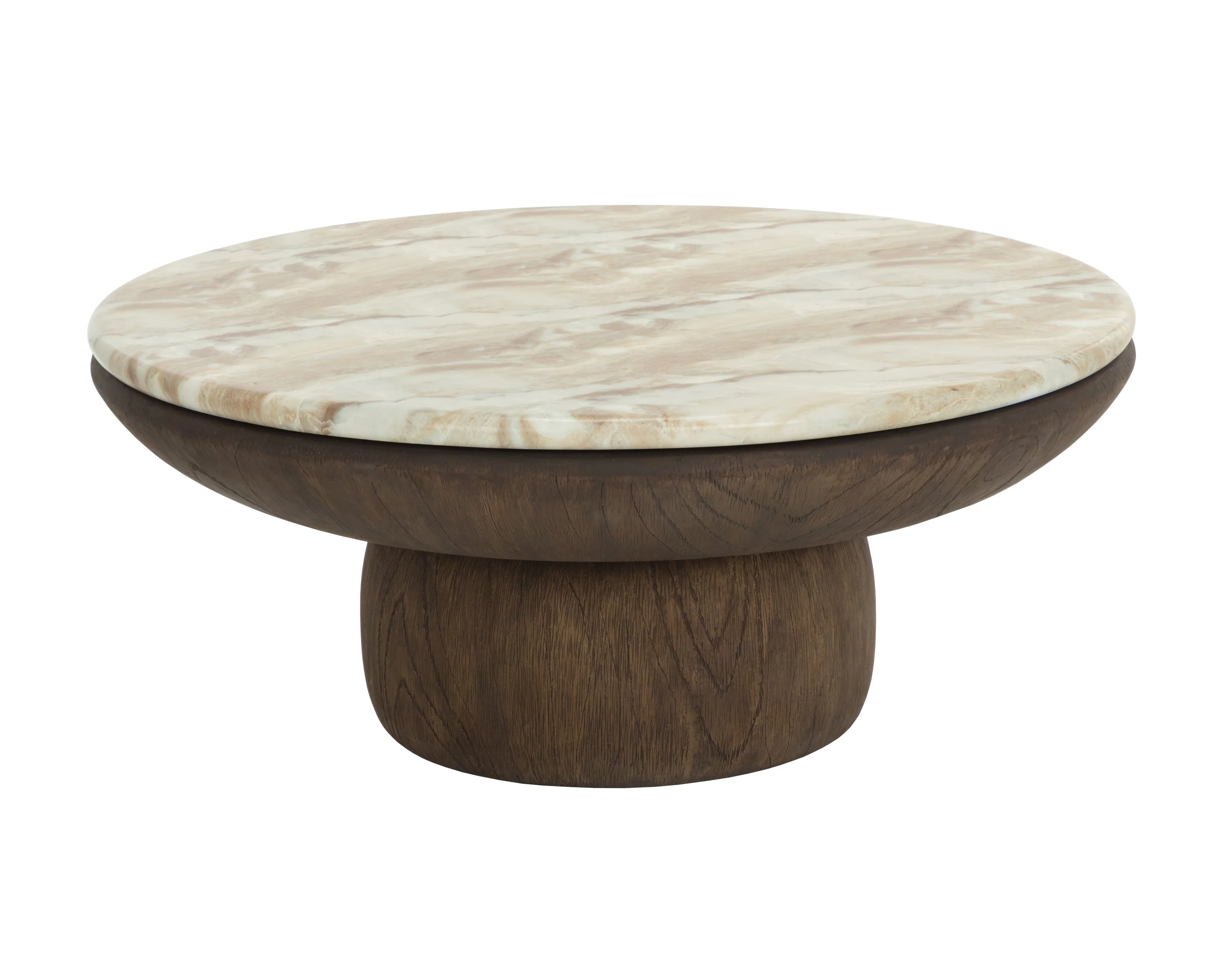 Sunpan Orula Coffee Table - Marble Look - Macchiato - Image 2