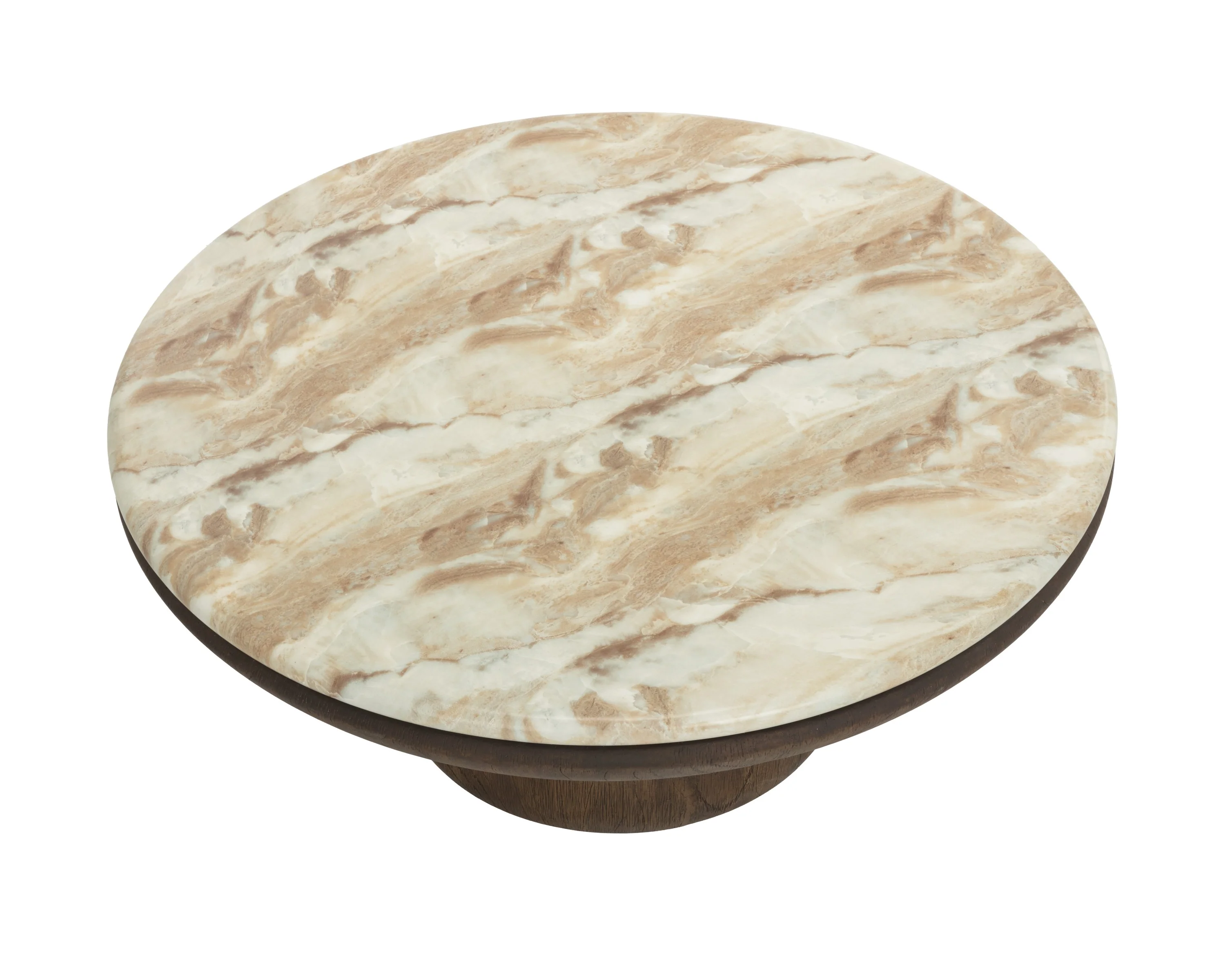 Sunpan Orula Coffee Table - Marble Look - Macchiato - Image 3
