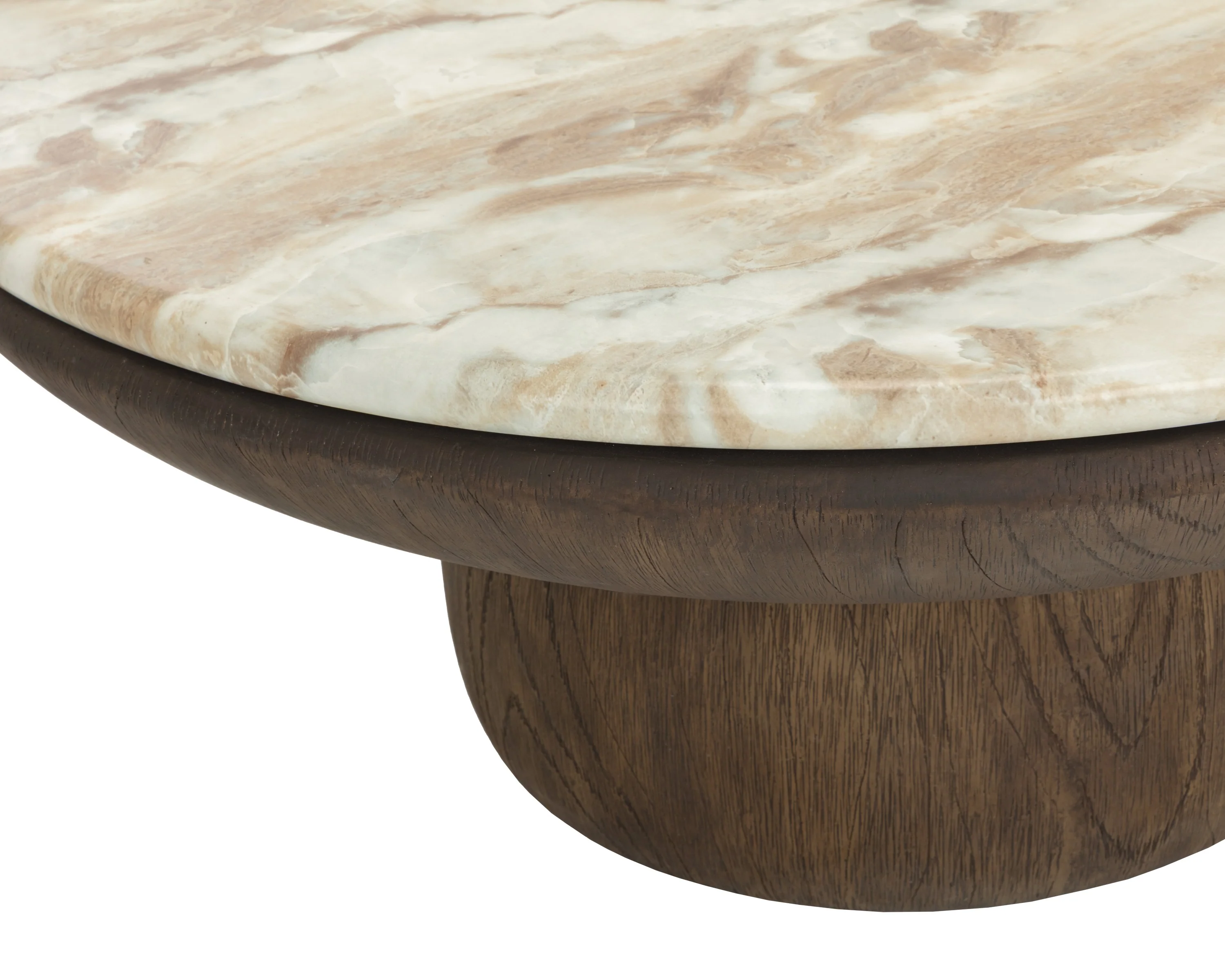 Sunpan Orula Coffee Table - Marble Look - Macchiato - Image 4