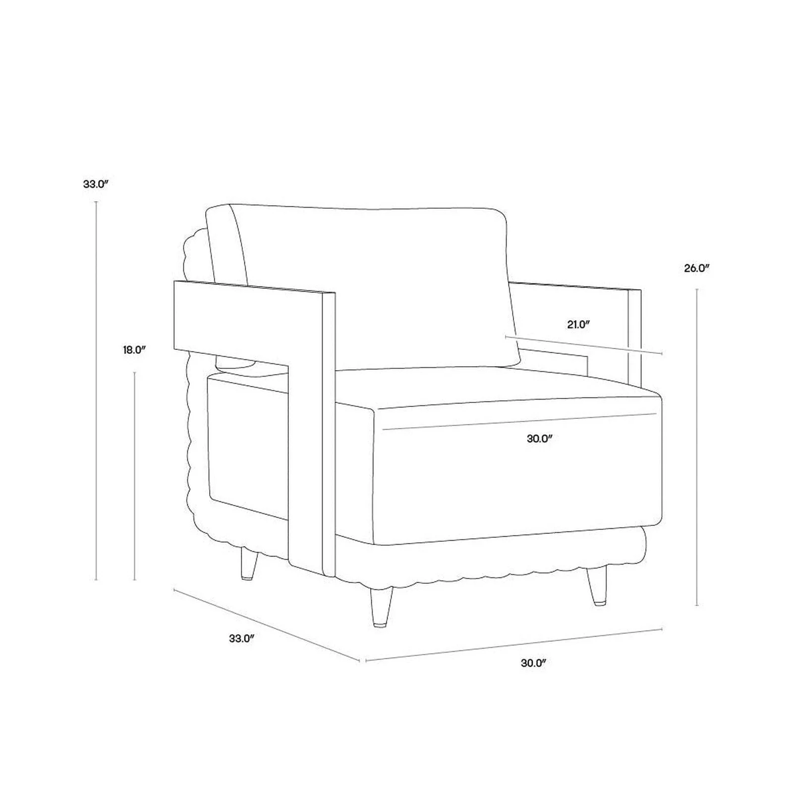 Sunpan Potenza Armchair Clearance - Image 10