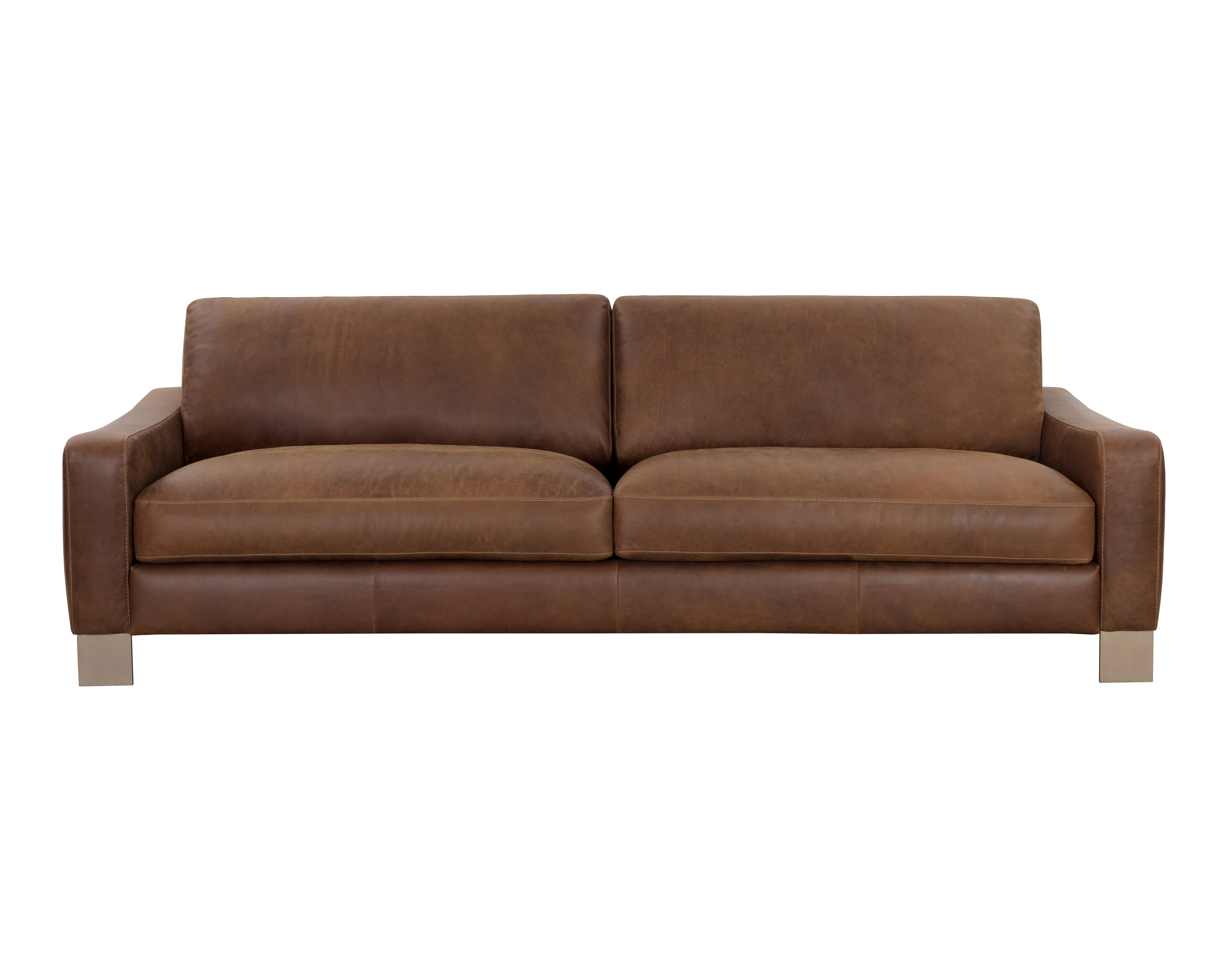 Sunpan Rafael Sofa - Lucia Tobacco Leather - Image 2