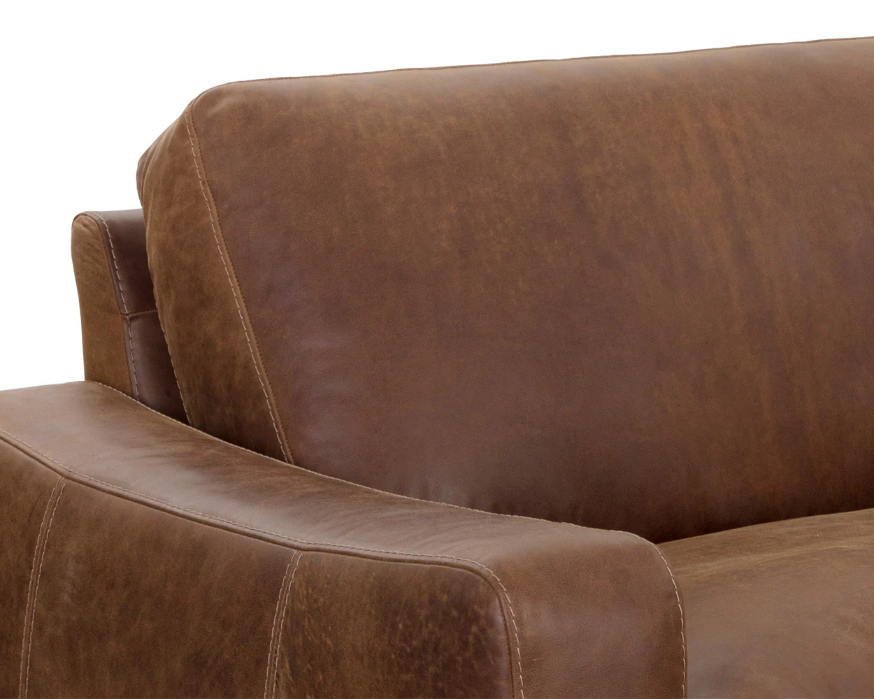 Sunpan Rafael Sofa - Lucia Tobacco Leather - Image 4