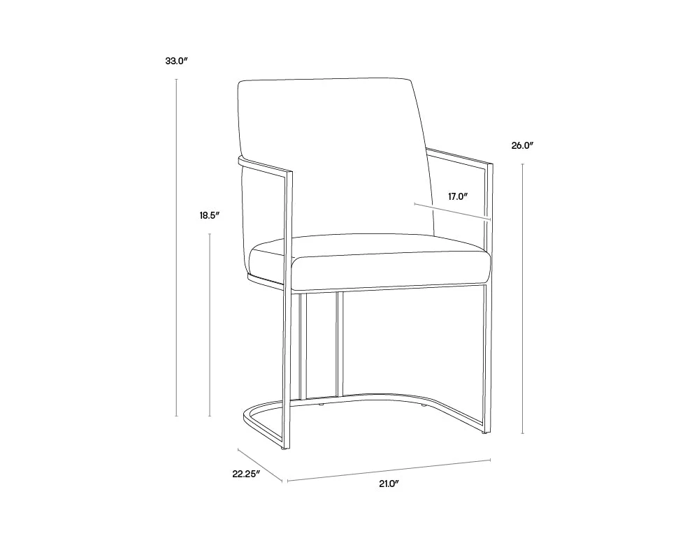 Sunpan Rayla Dining Arm Chair - Image 18