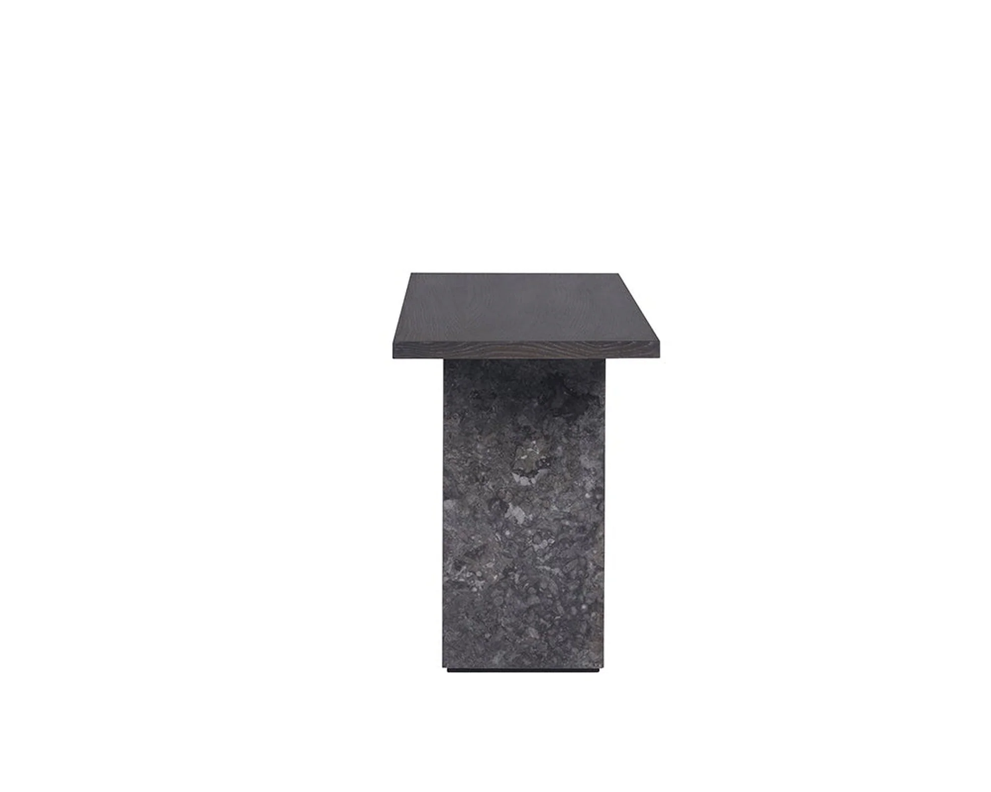 Sunpan Rebel Console Table - Grey Marble/Charcoal Grey - Image 3