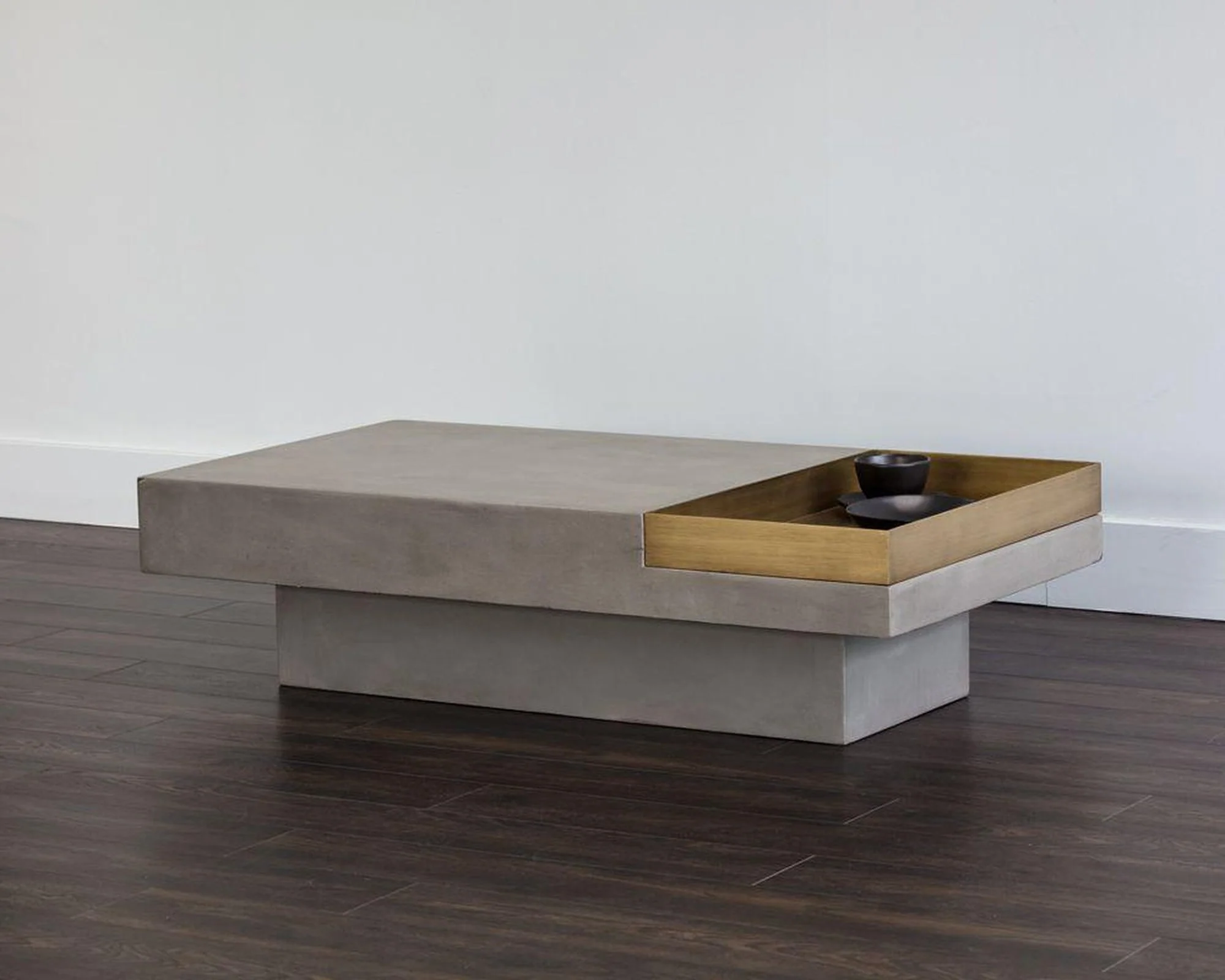 Sunpan Rectangular Quill Coffee Table Clearance - Image 4