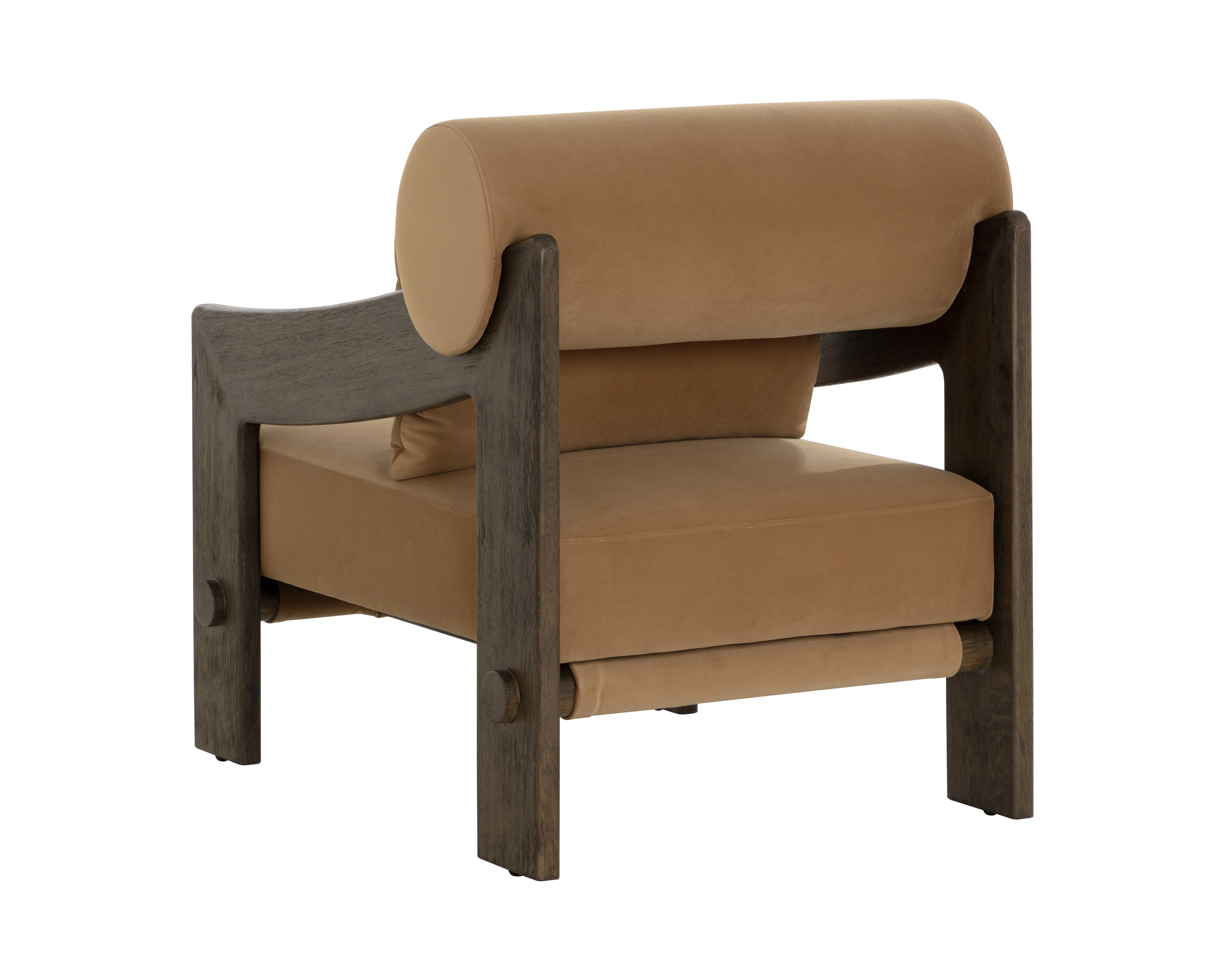 Sunpan Reizo Lounge Chair - Distressed Brown - Kona Camel - Image 4