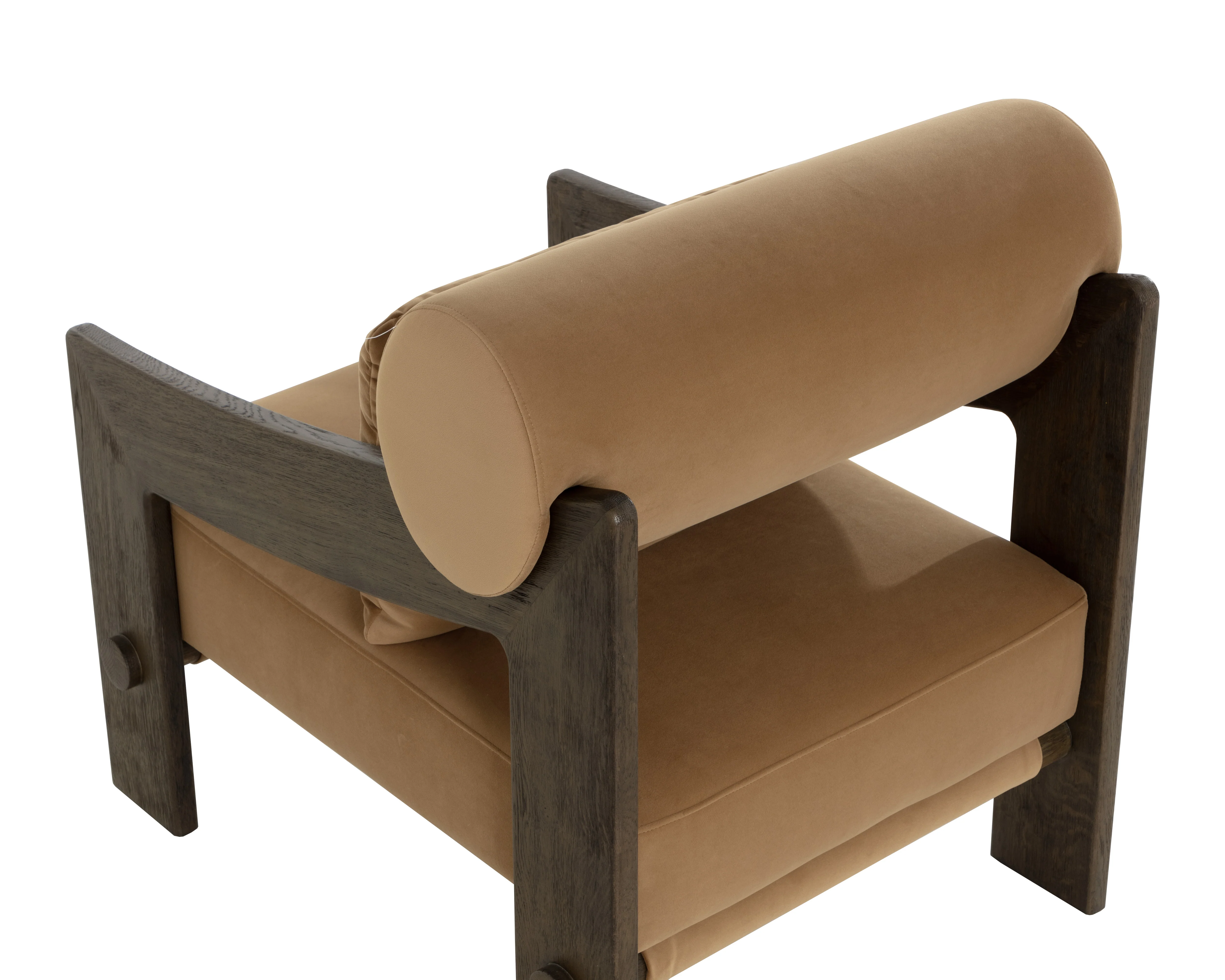 Sunpan Reizo Lounge Chair - Distressed Brown - Kona Camel - Image 5