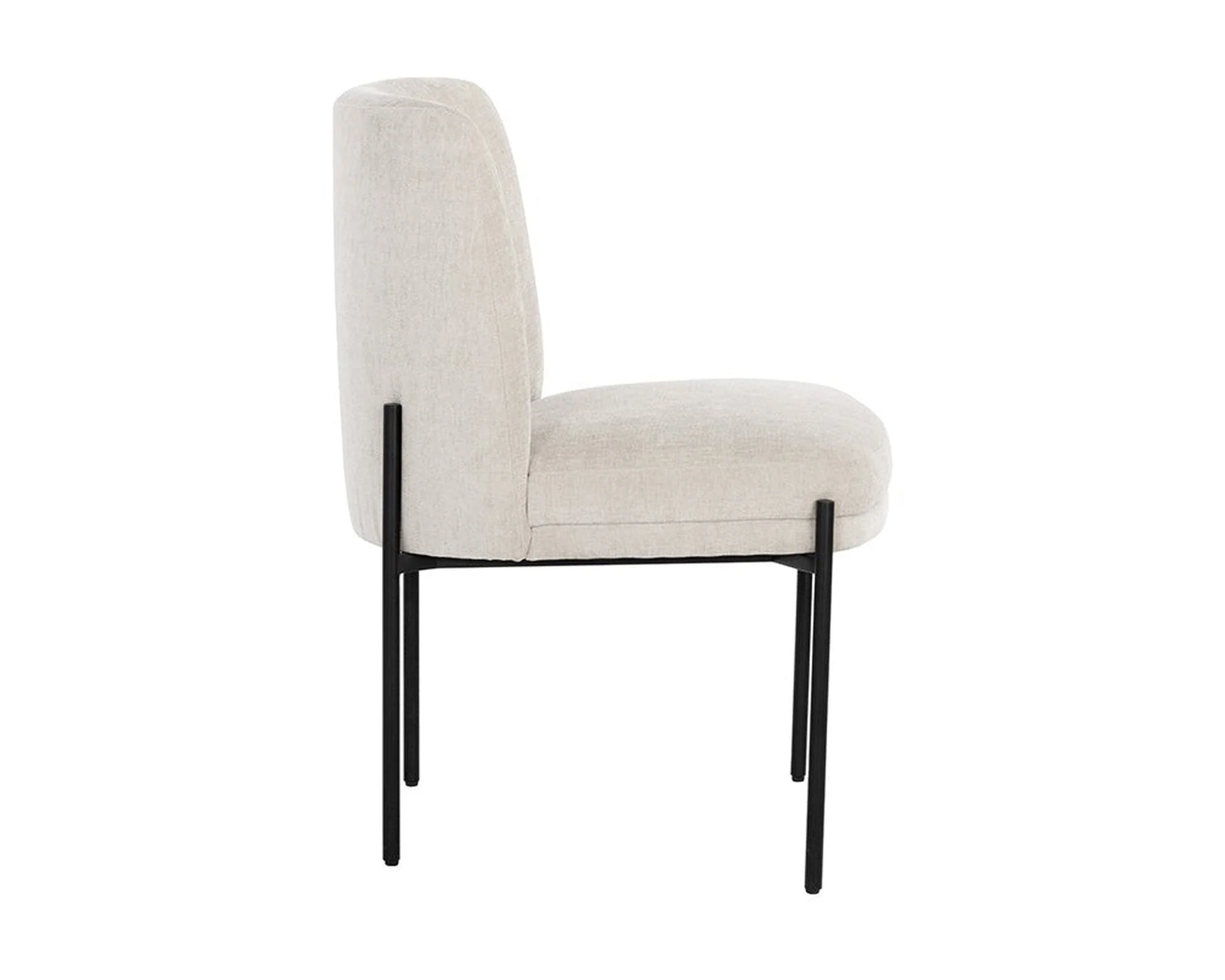 Sunpan Richie Dining Chair - Black - Danny Ivory - Image 2