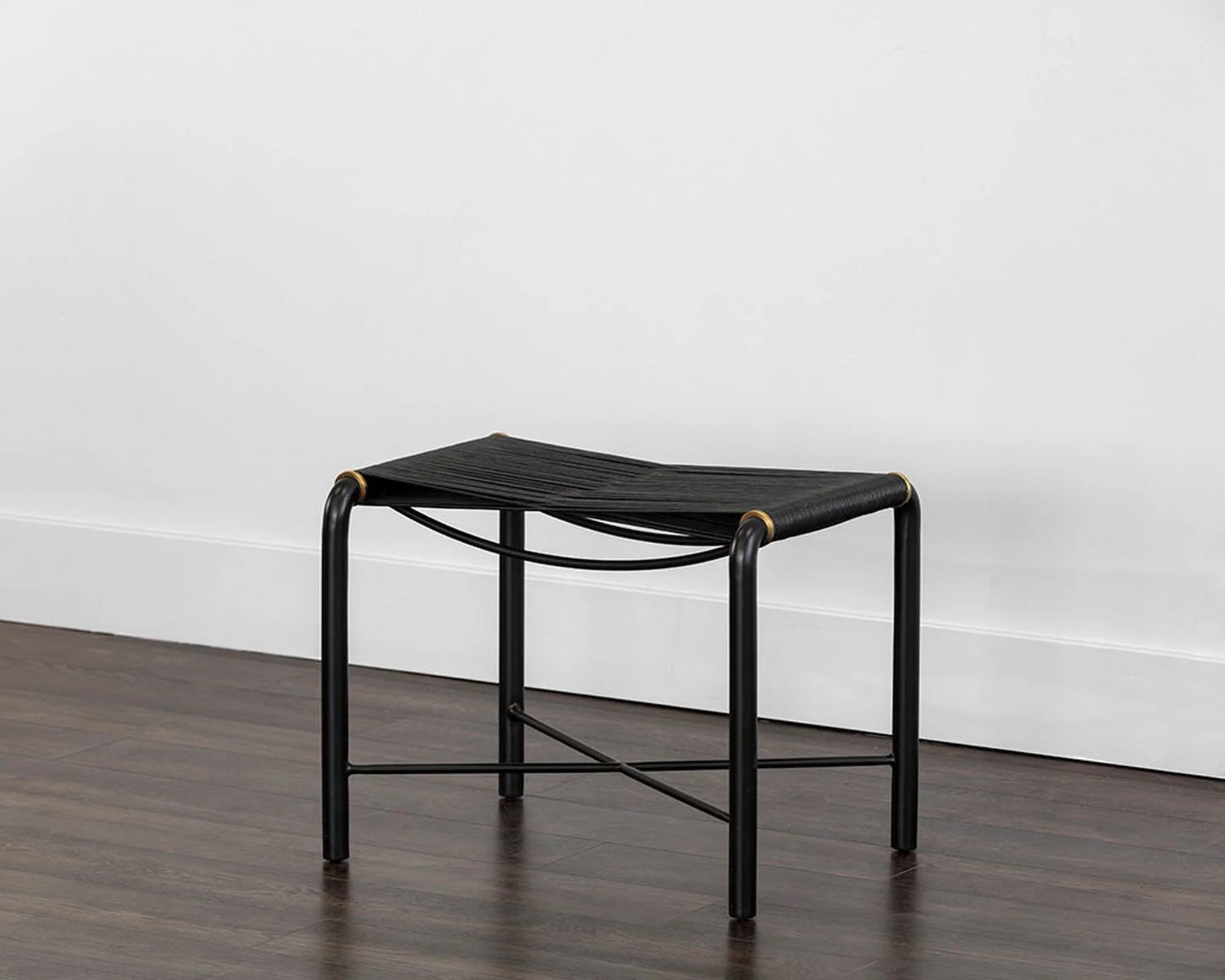 Sunpan Riz Stool - Black Leather - Image 6