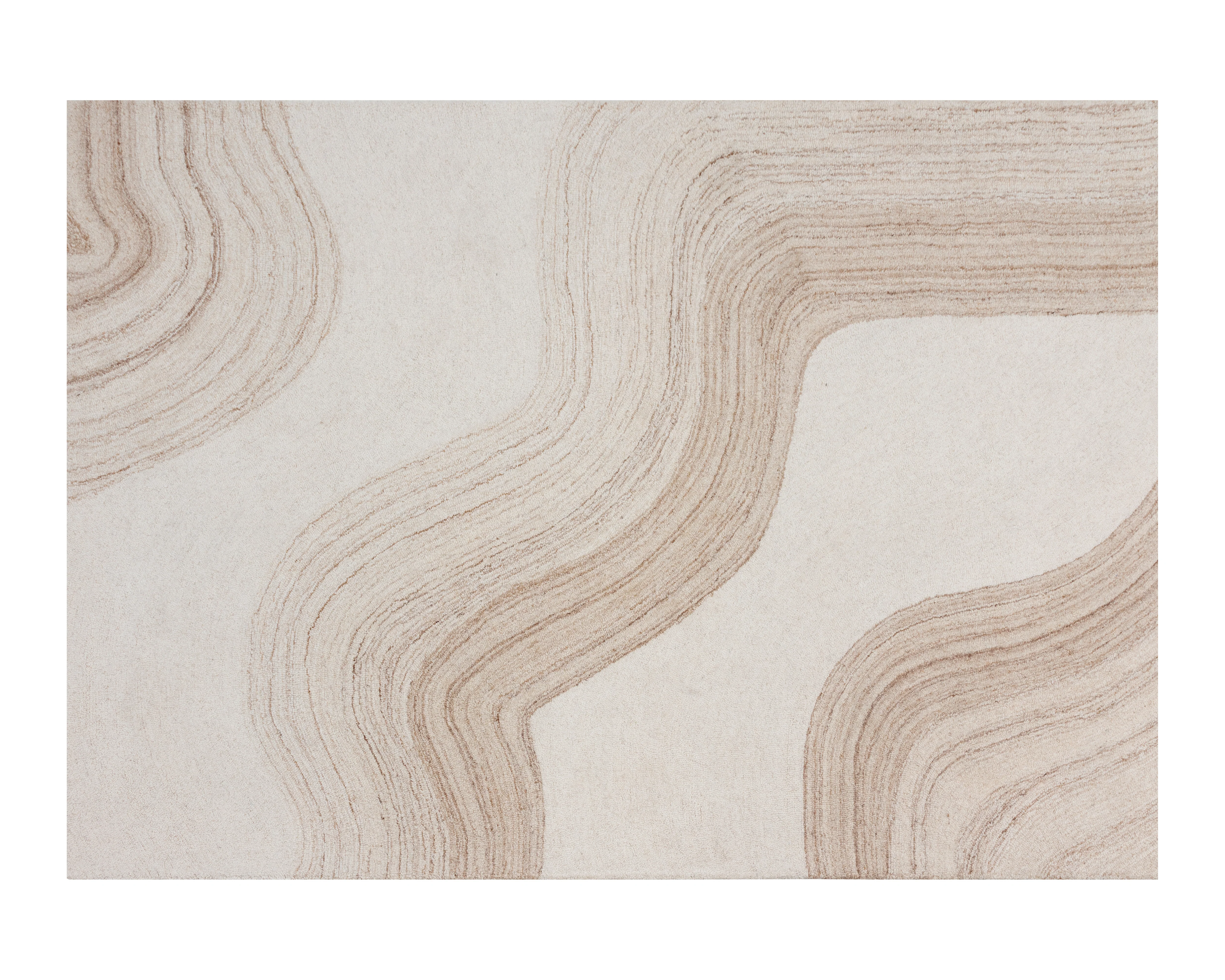 Sunpan Sanibel Hand-Tufted Rug - Ivory / Beige - Image 3