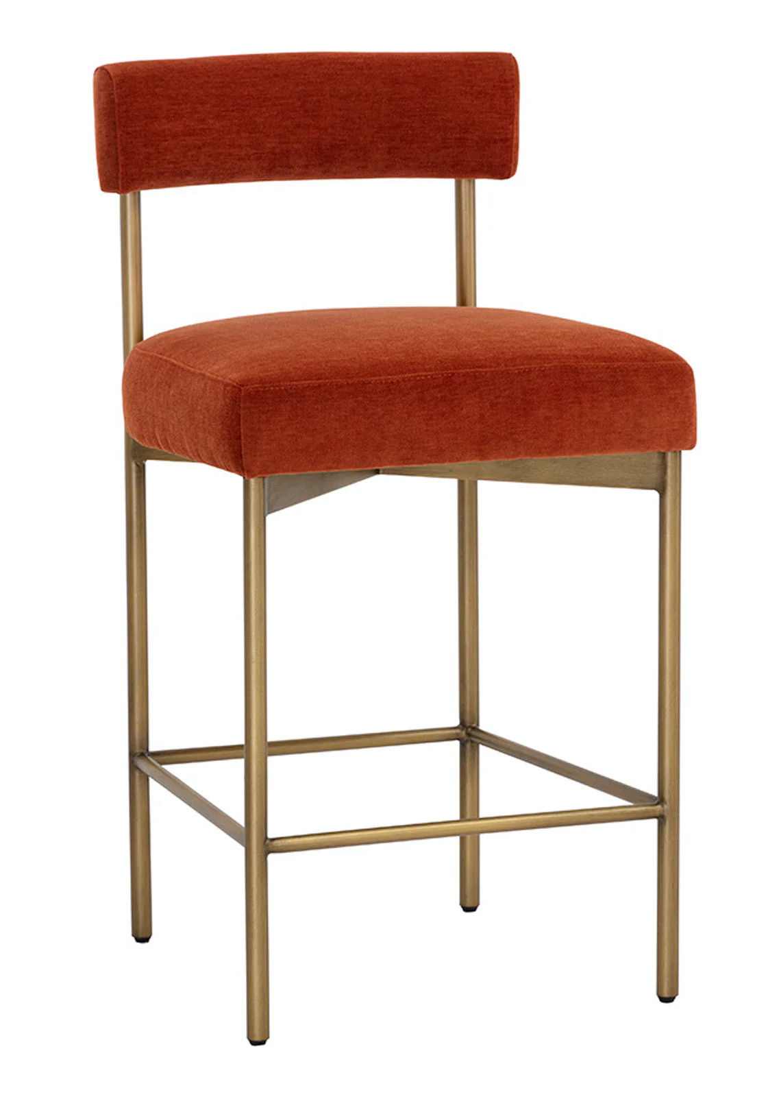Sunpan Seneca Counter Stool - Antique Brass - Image 8