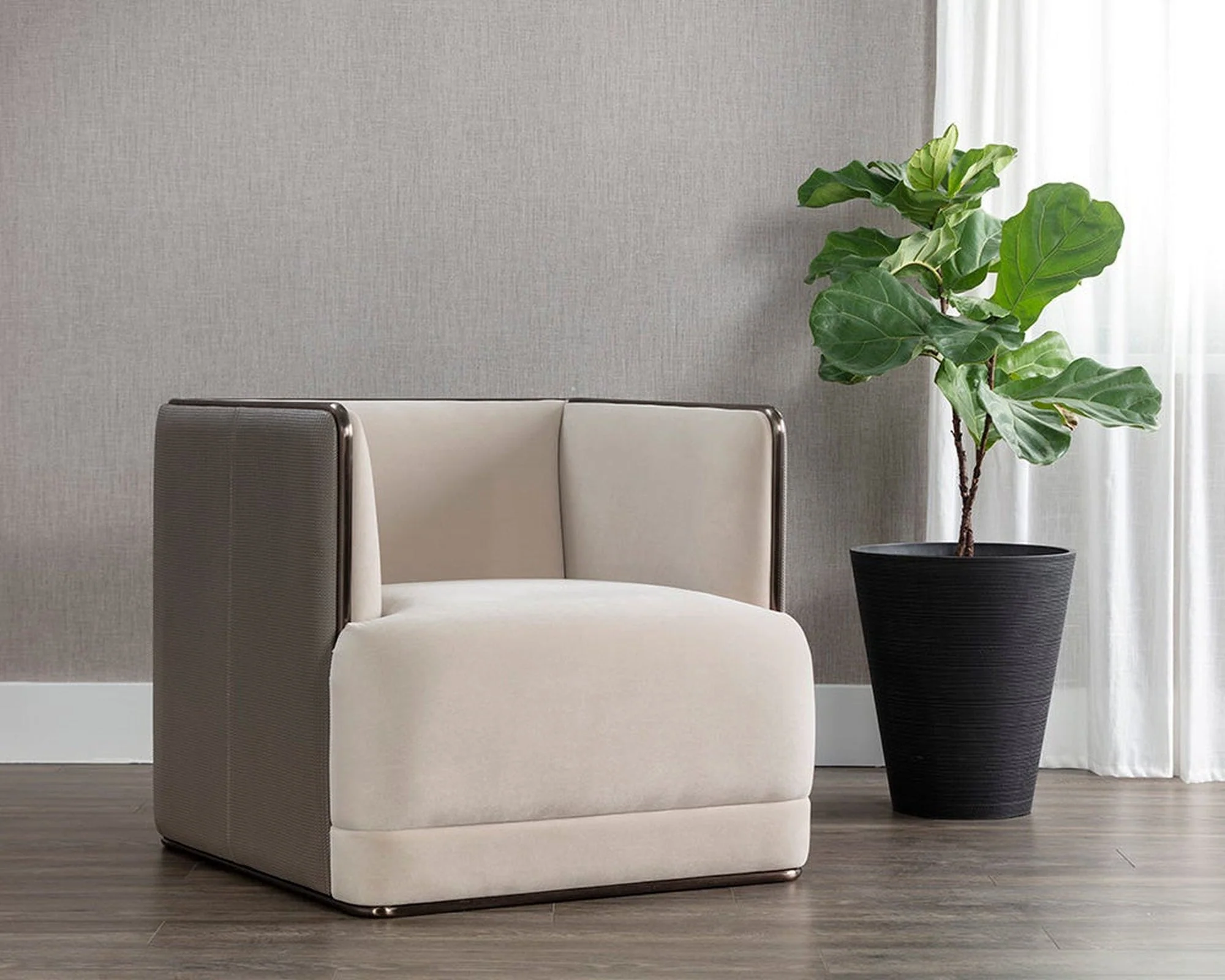 Sunpan Sierra Armchair - Meg Taupe/Porcini Taupe Clearance - Image 8