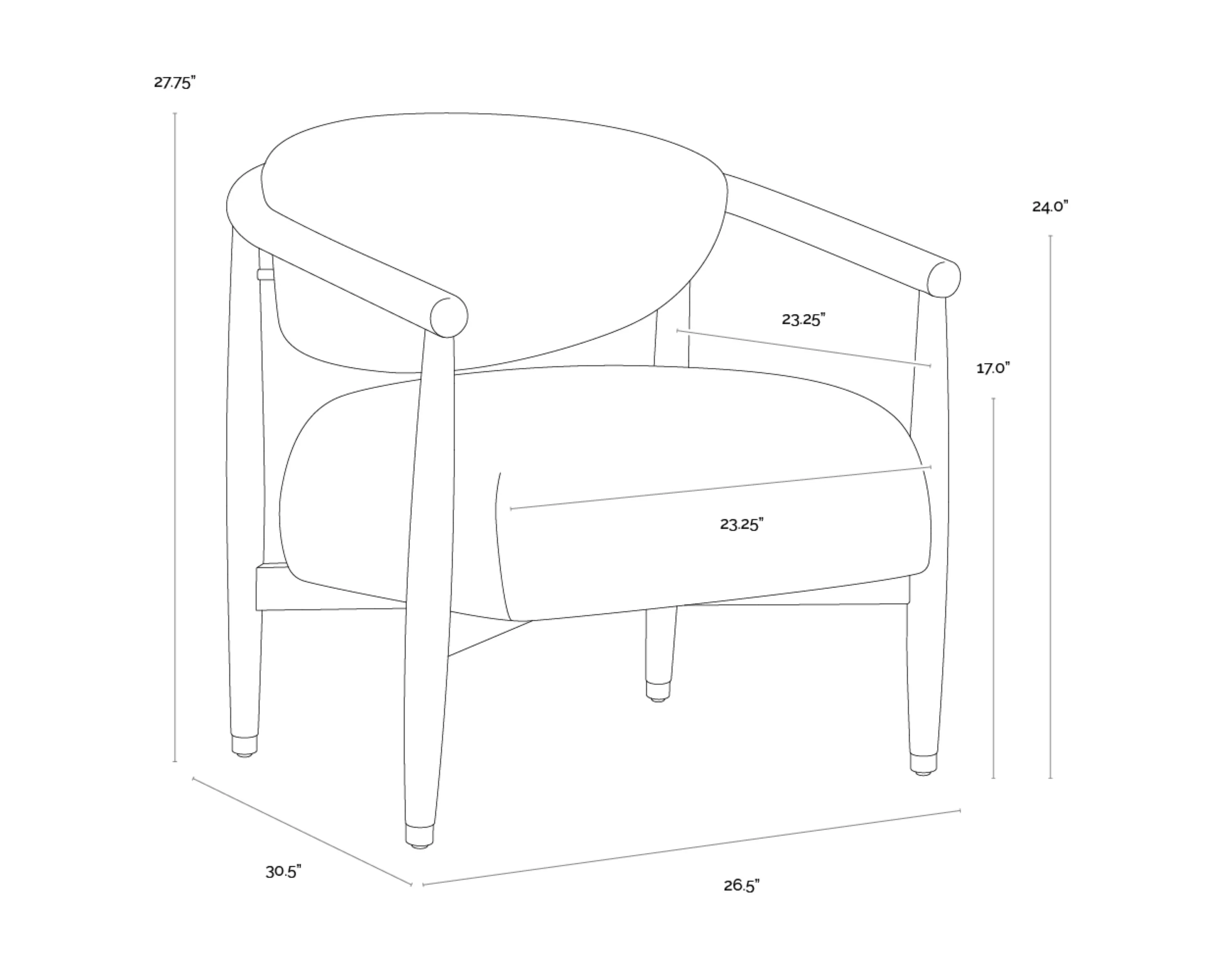 Sunpan Sigrid Lounge Chair - Image 11