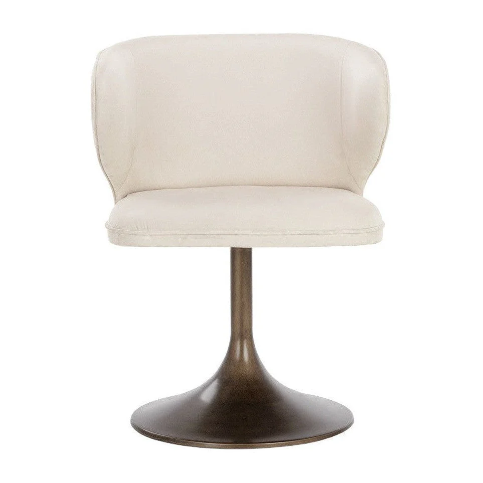 Sunpan Simone Swivel Dining Chair - Casablanca Cloud - Image 2