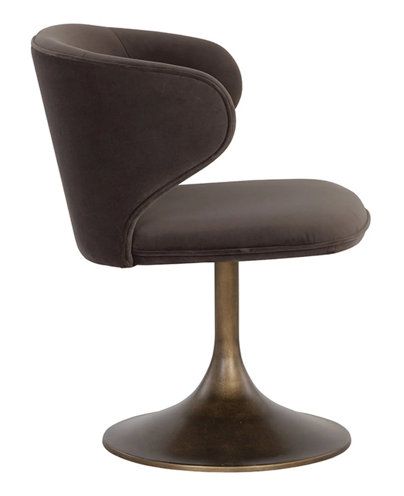 Sunpan Simone Swivel Dining Chair - Meg Ash - Image 4