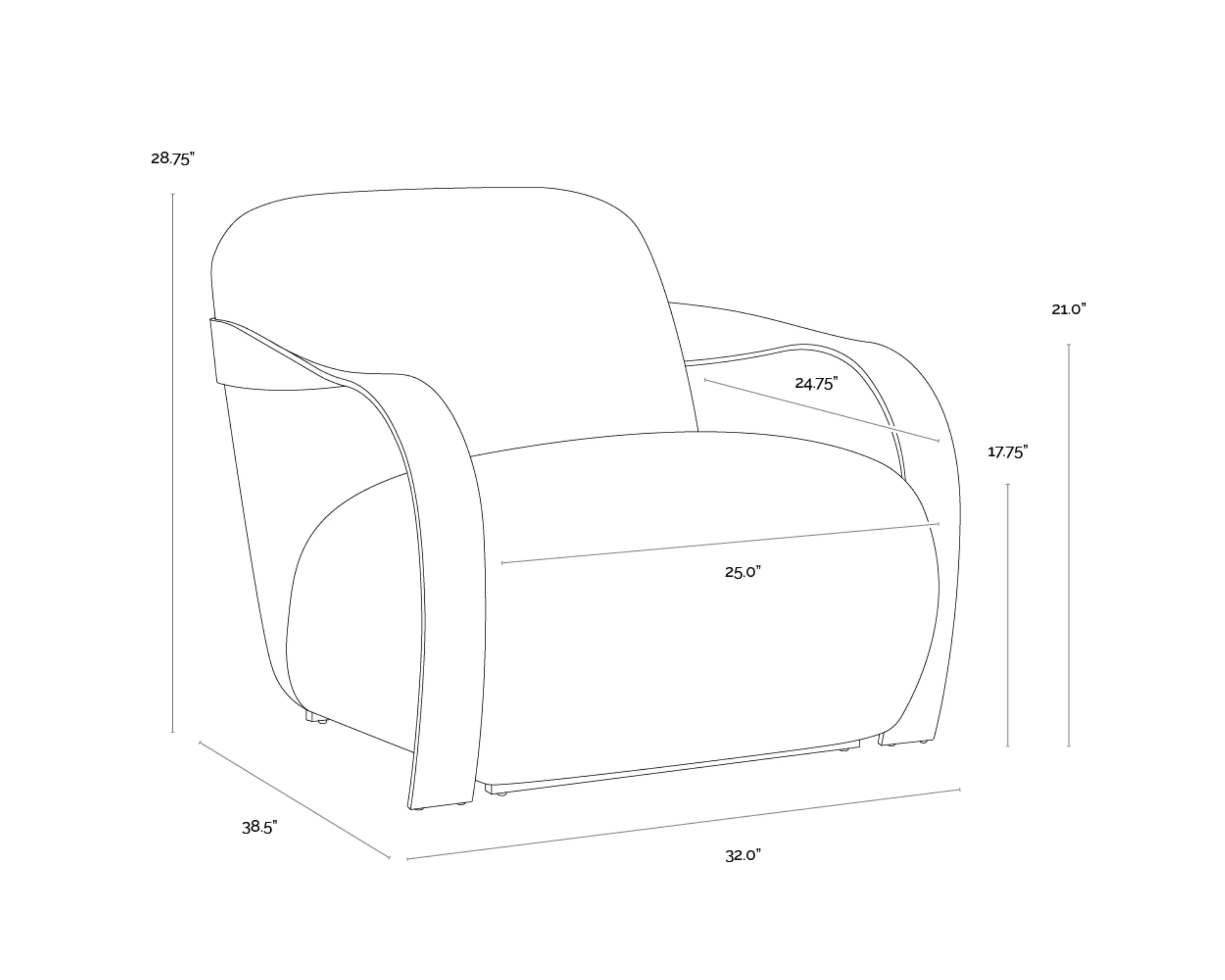 Sunpan Sonesta Lounge Chair - Image 12
