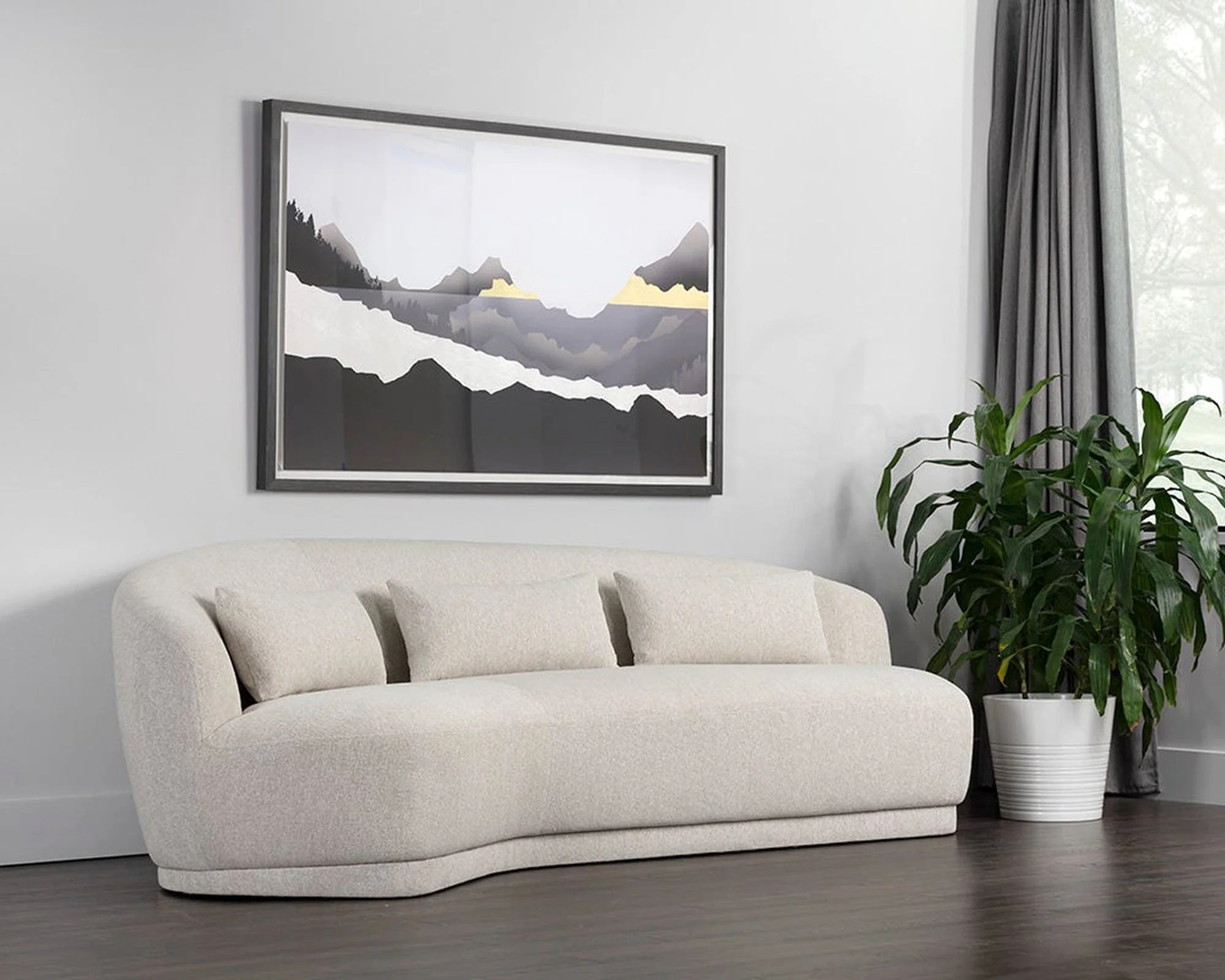Sunpan Soraya Sofa - Dove Cream - Image 6