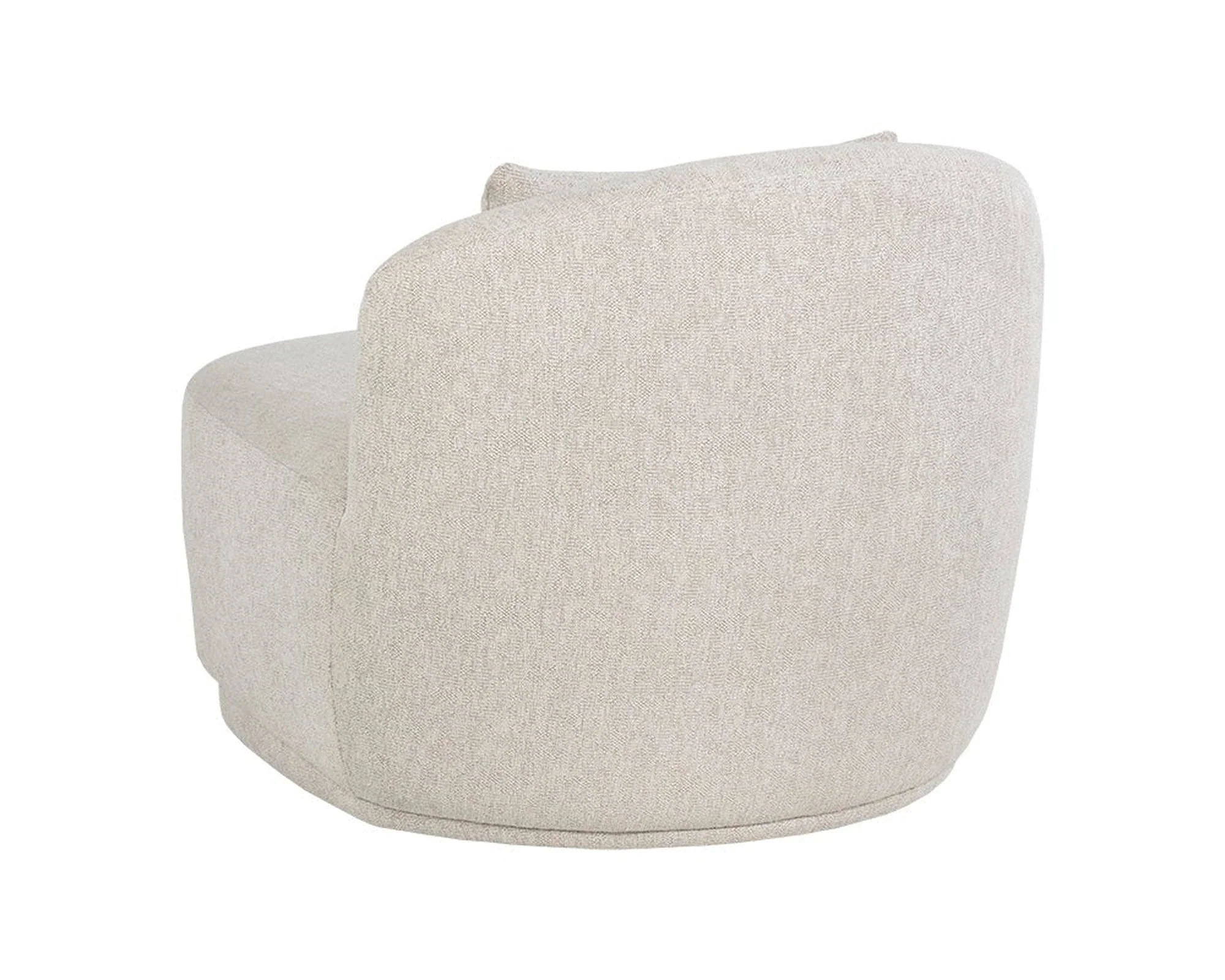 Sunpan Soraya Swivel Armless Chair - Dove Cream Clearance - Image 4