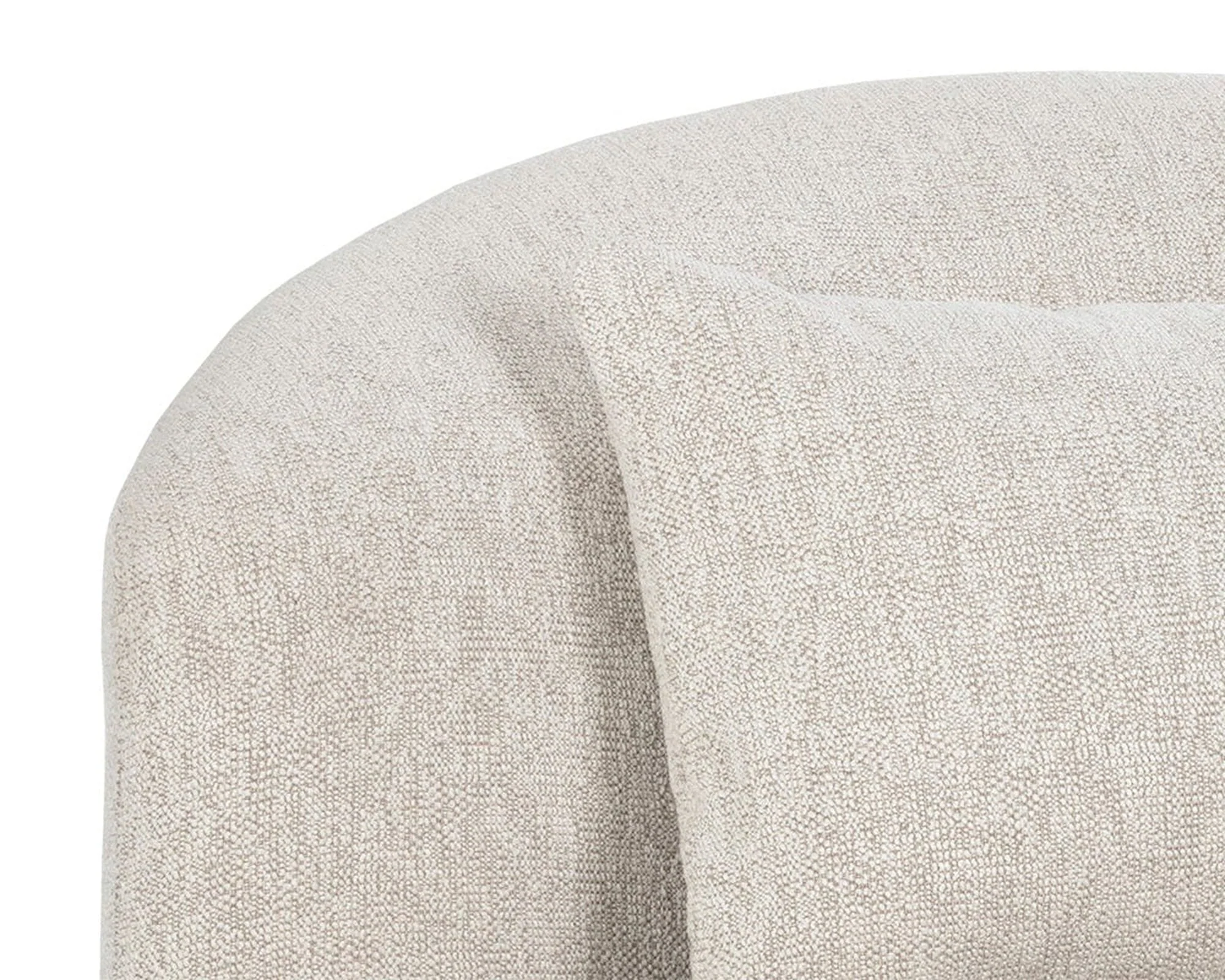Sunpan Soraya Swivel Armless Chair - Dove Cream Clearance - Image 6