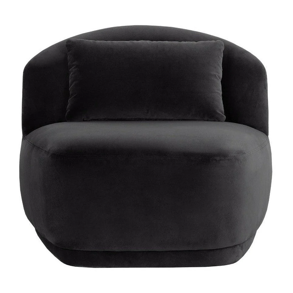 Sunpan Soraya Swivel Armless Chair - Shadow Grey Clearance - Image 3