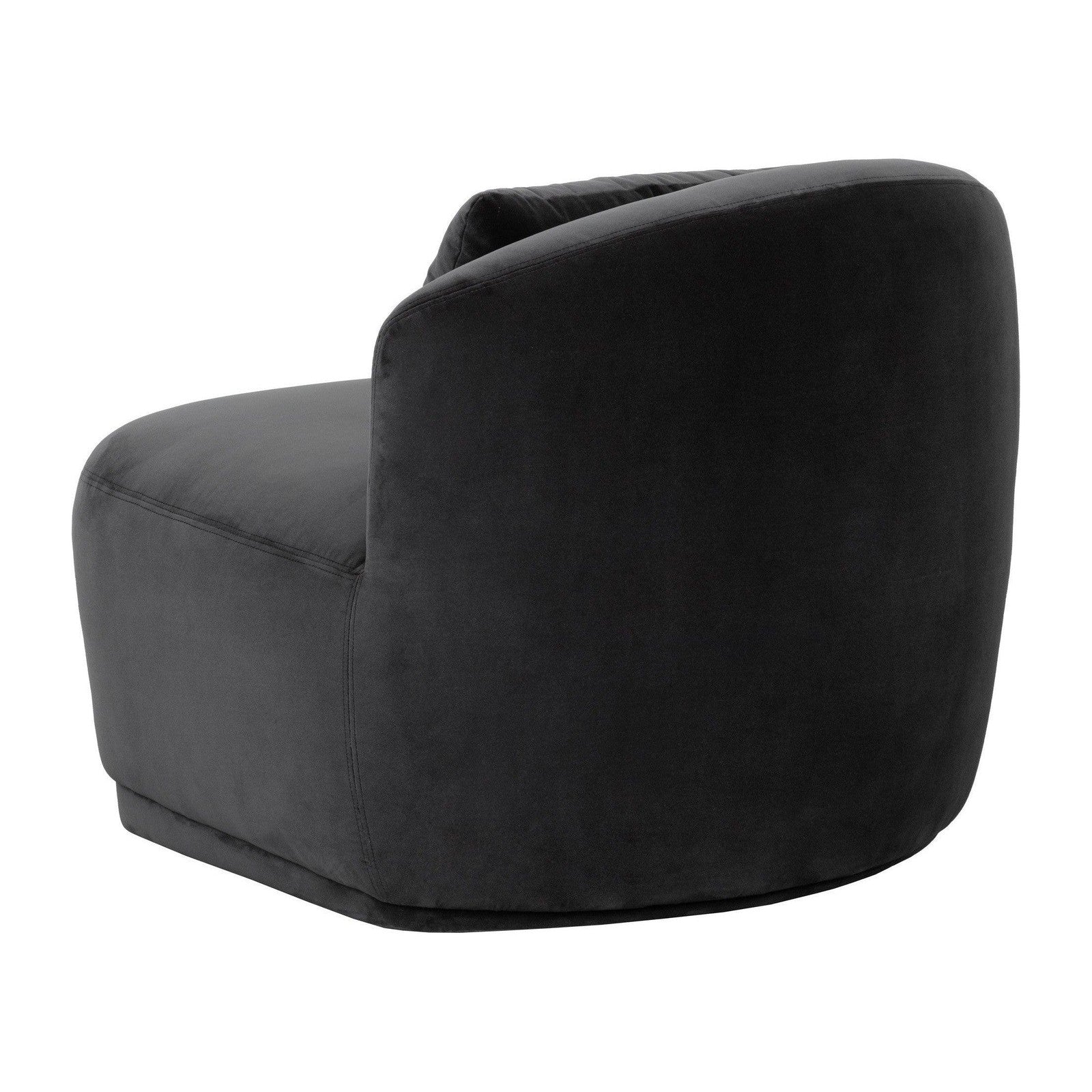 Sunpan Soraya Swivel Armless Chair - Shadow Grey Clearance - Image 4