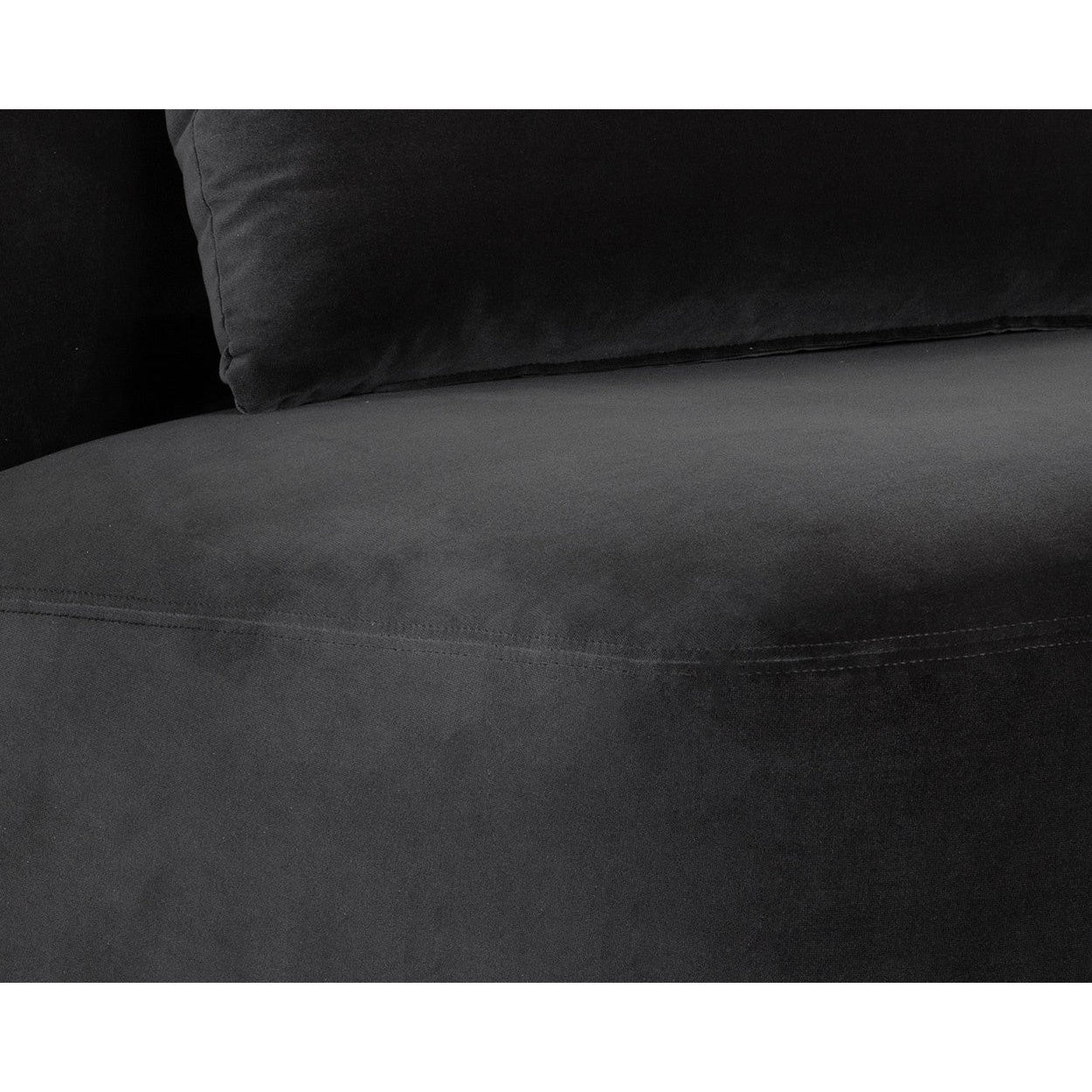 Sunpan Soraya Swivel Armless Chair - Shadow Grey Clearance - Image 6