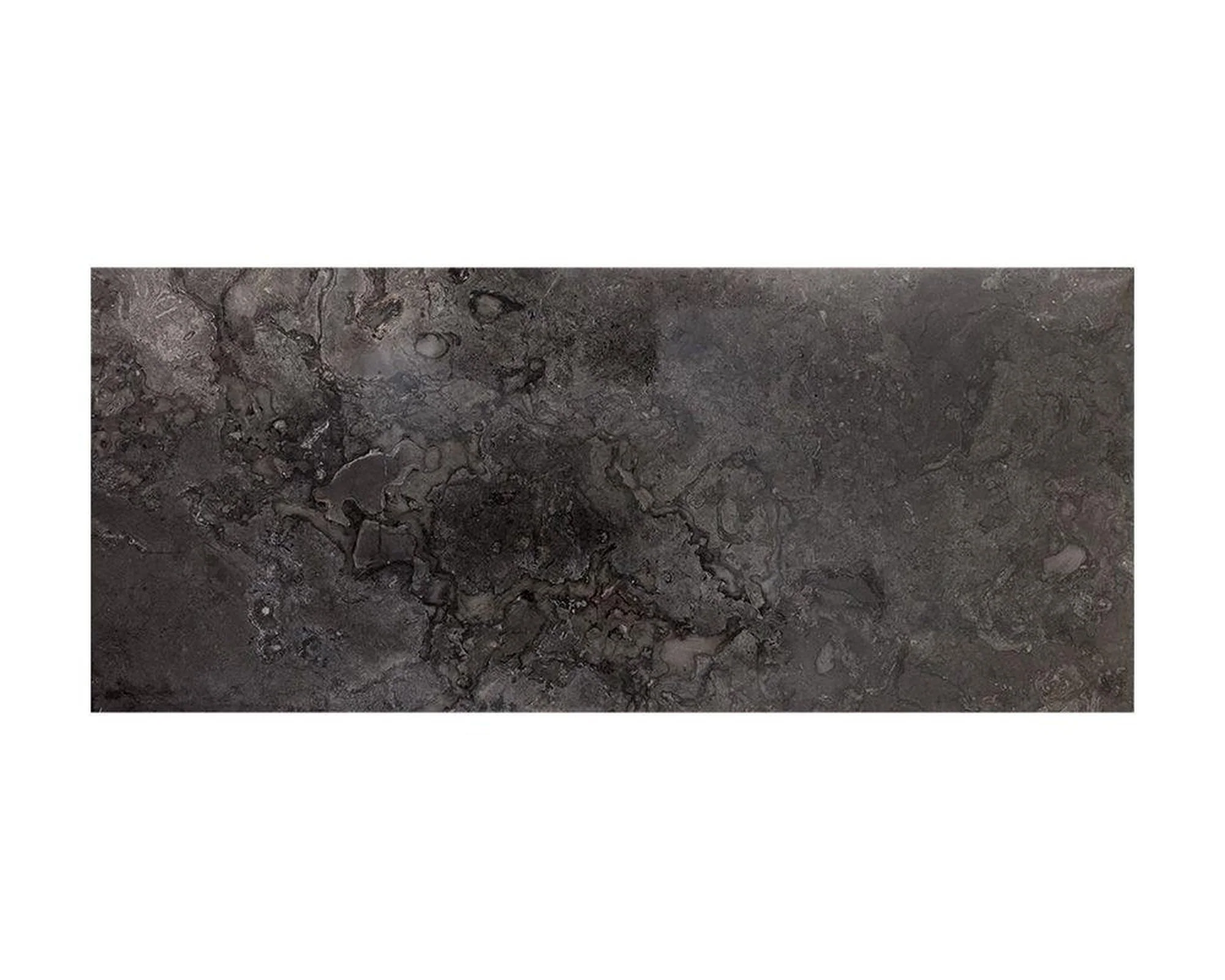 Sunpan Stamos Desk - Black - Light Grey Marble / Charcoal Grey - Image 5