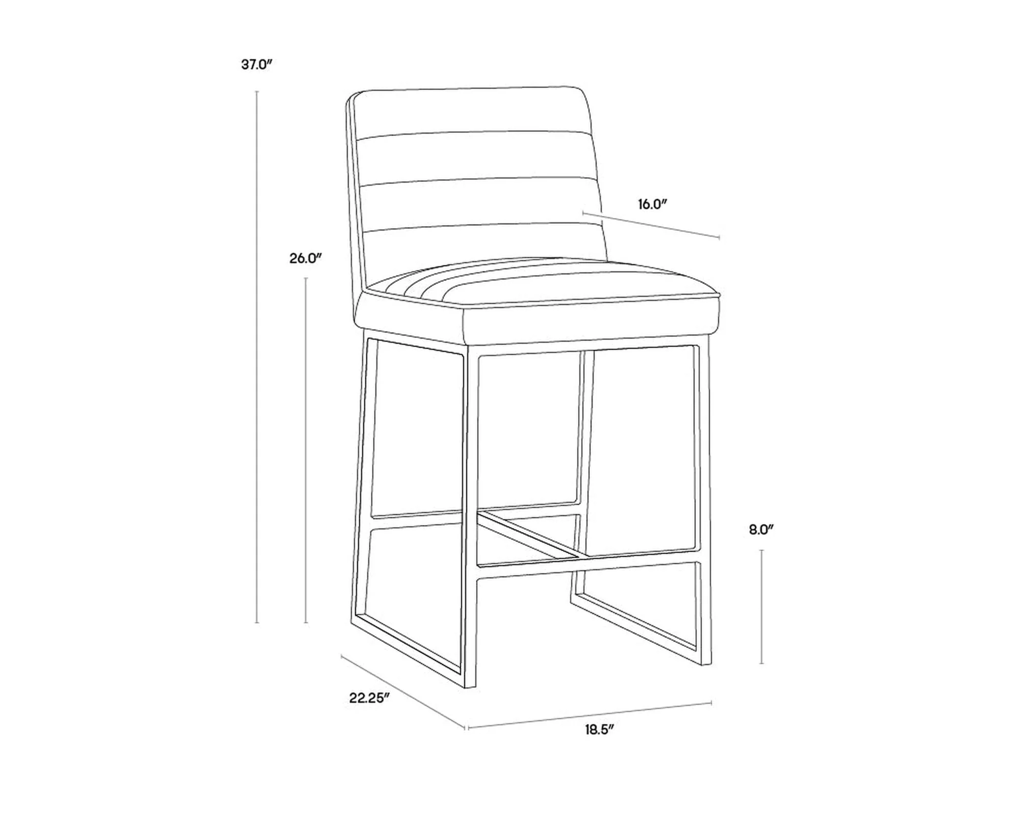 Sunpan Spyros Counter Stool - Image 8