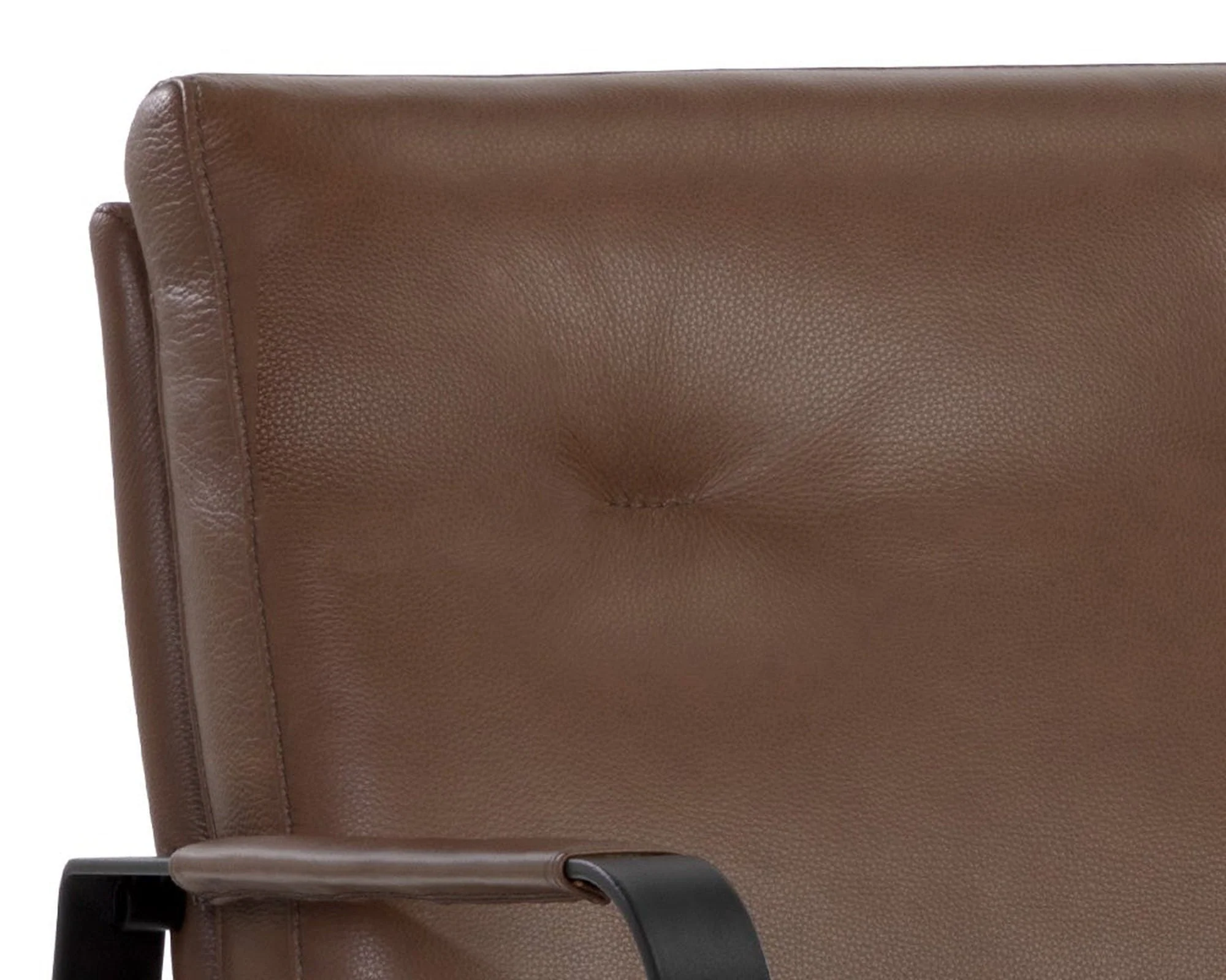 Sunpan Sterling Lounge Chair - Missouri Mahogany Leather Clearance - Image 6