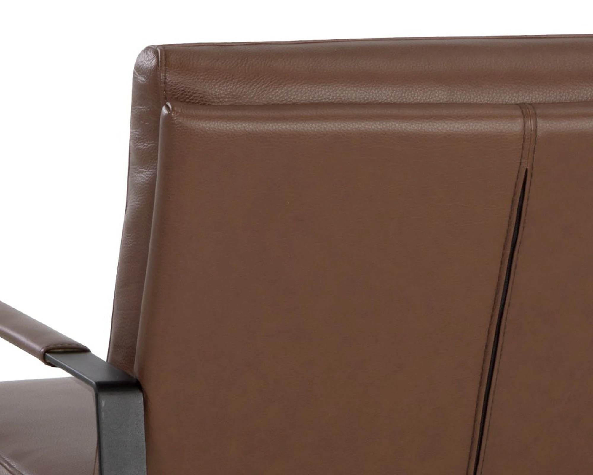 Sunpan Sterling Lounge Chair - Missouri Mahogany Leather Clearance - Image 7