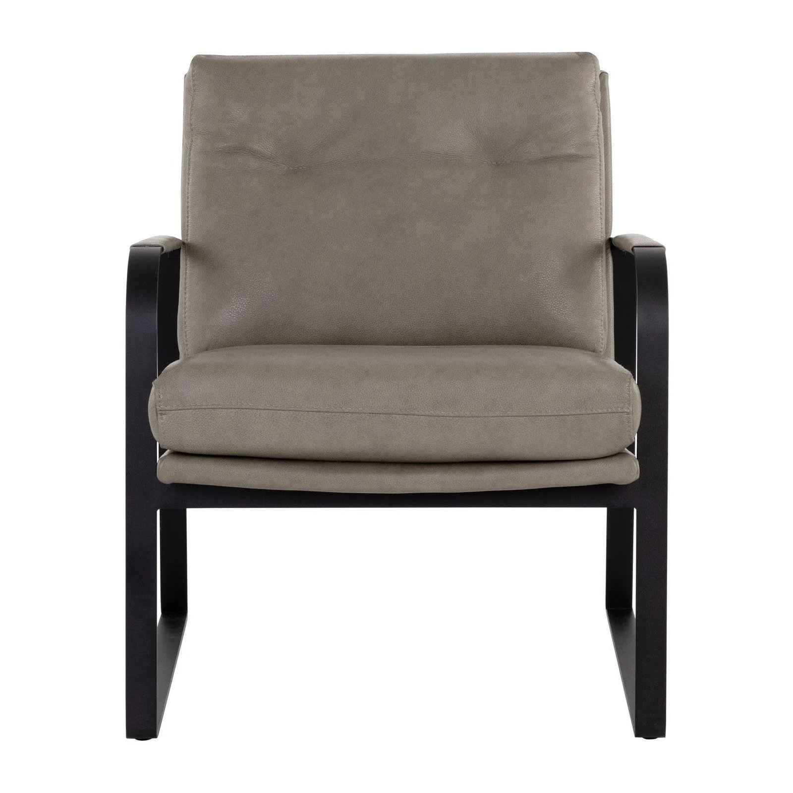 Sunpan Sterling Lounge Chair - Missouri Stone Leather Clearance - Image 2