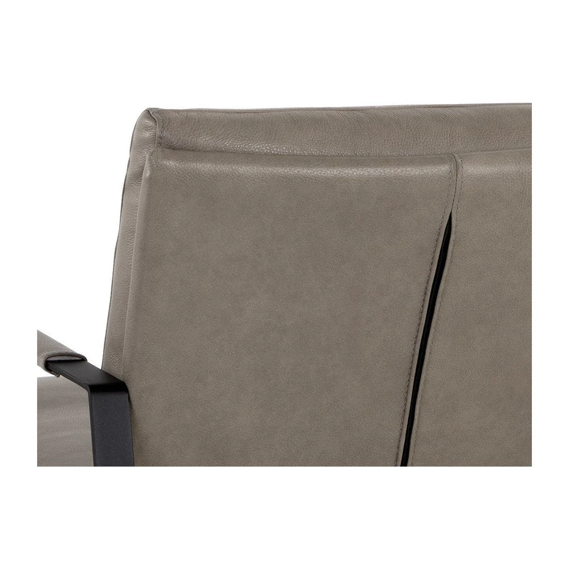 Sunpan Sterling Lounge Chair - Missouri Stone Leather Clearance - Image 4