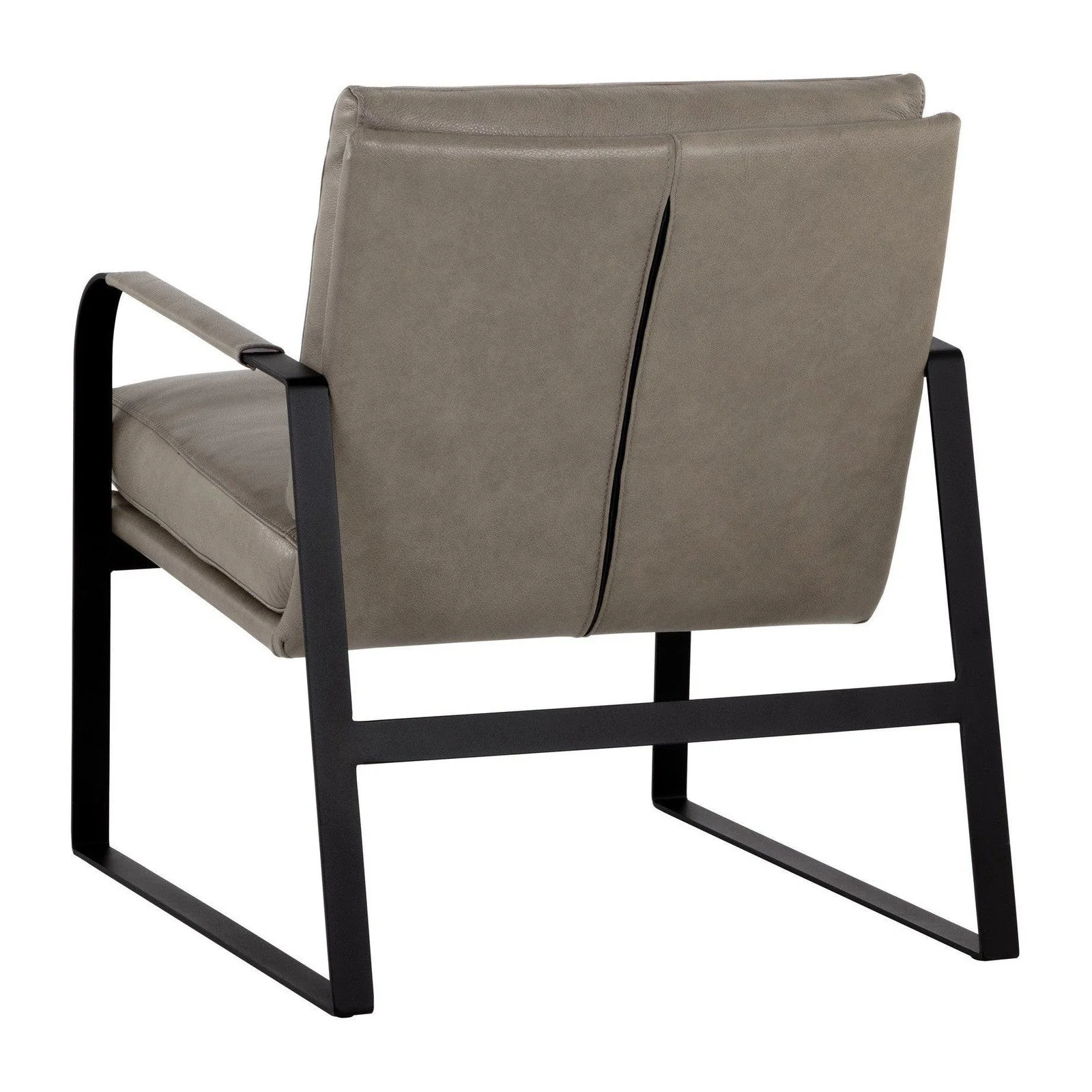 Sunpan Sterling Lounge Chair - Missouri Stone Leather Clearance - Image 5
