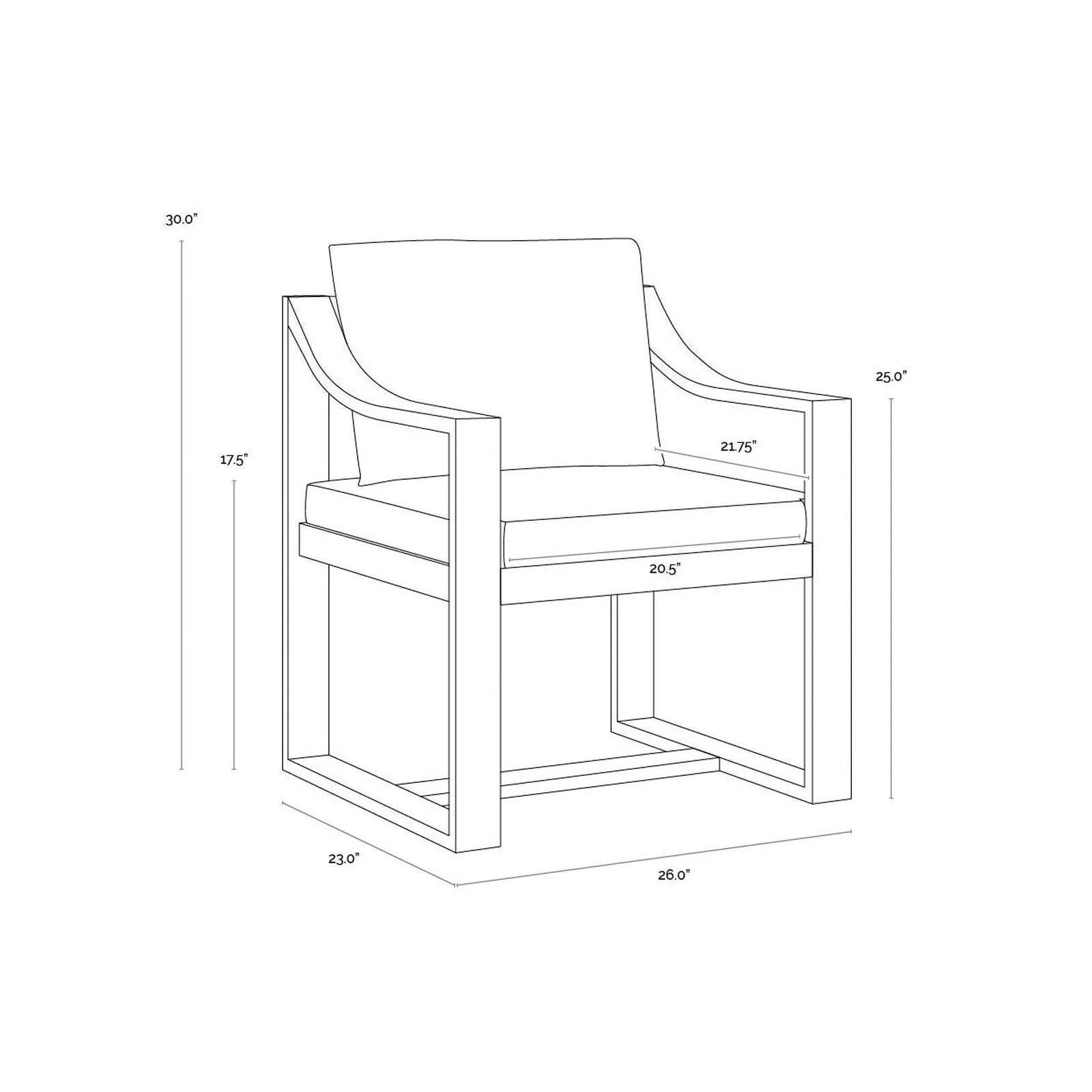 Sunpan Tahiti Dining Armchair Clearance - Image 10