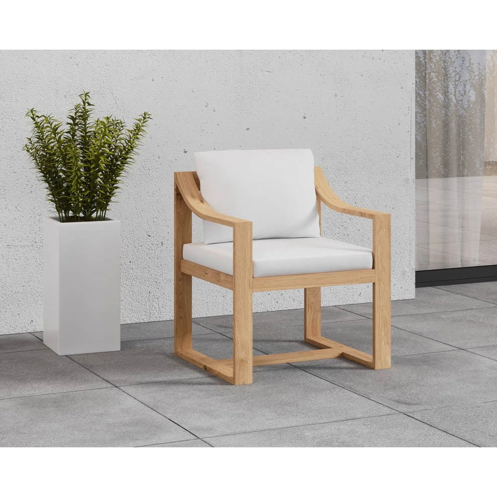 Sunpan Tahiti Dining Armchair Clearance - Image 2